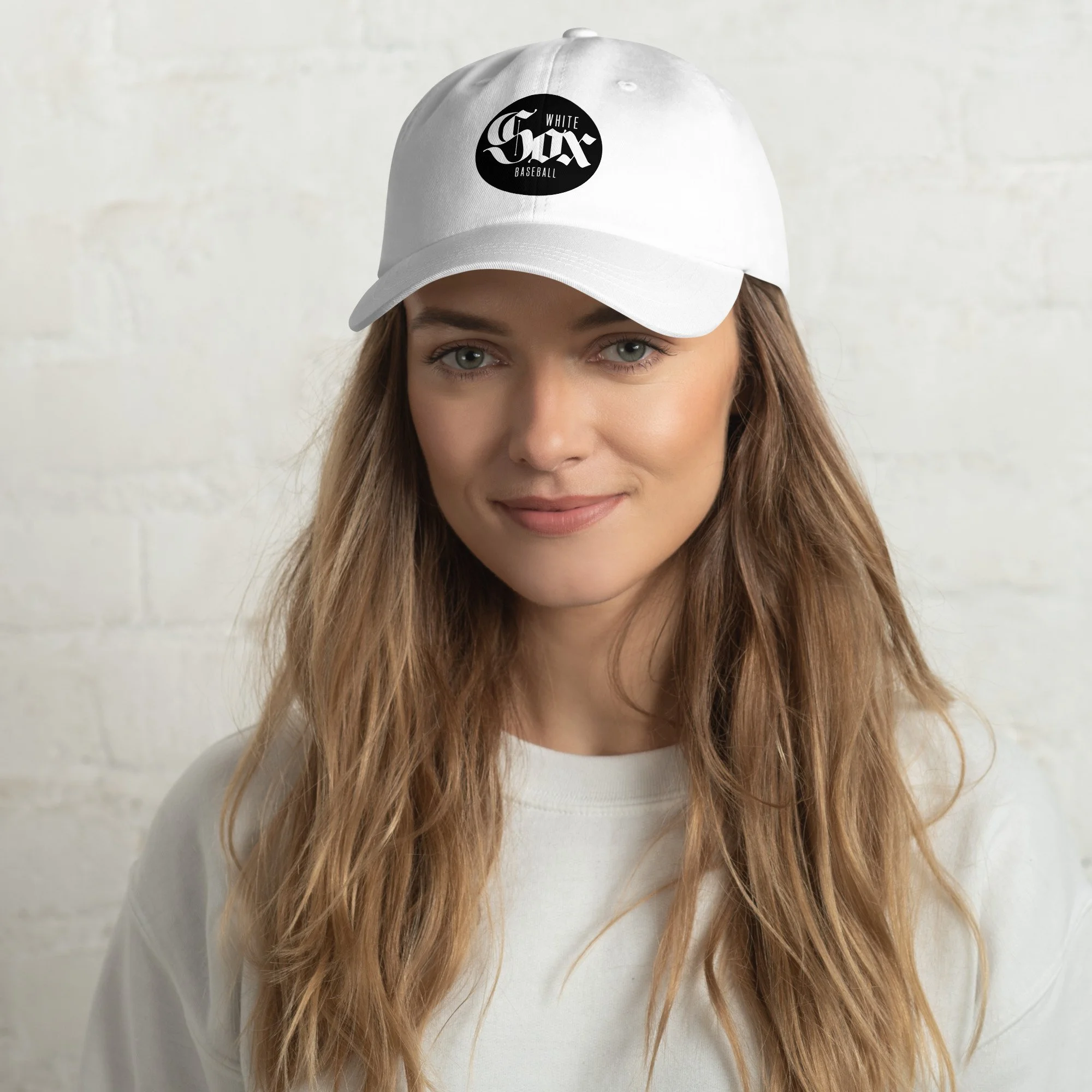 White Sox Baseball Black Circle Dad hat
