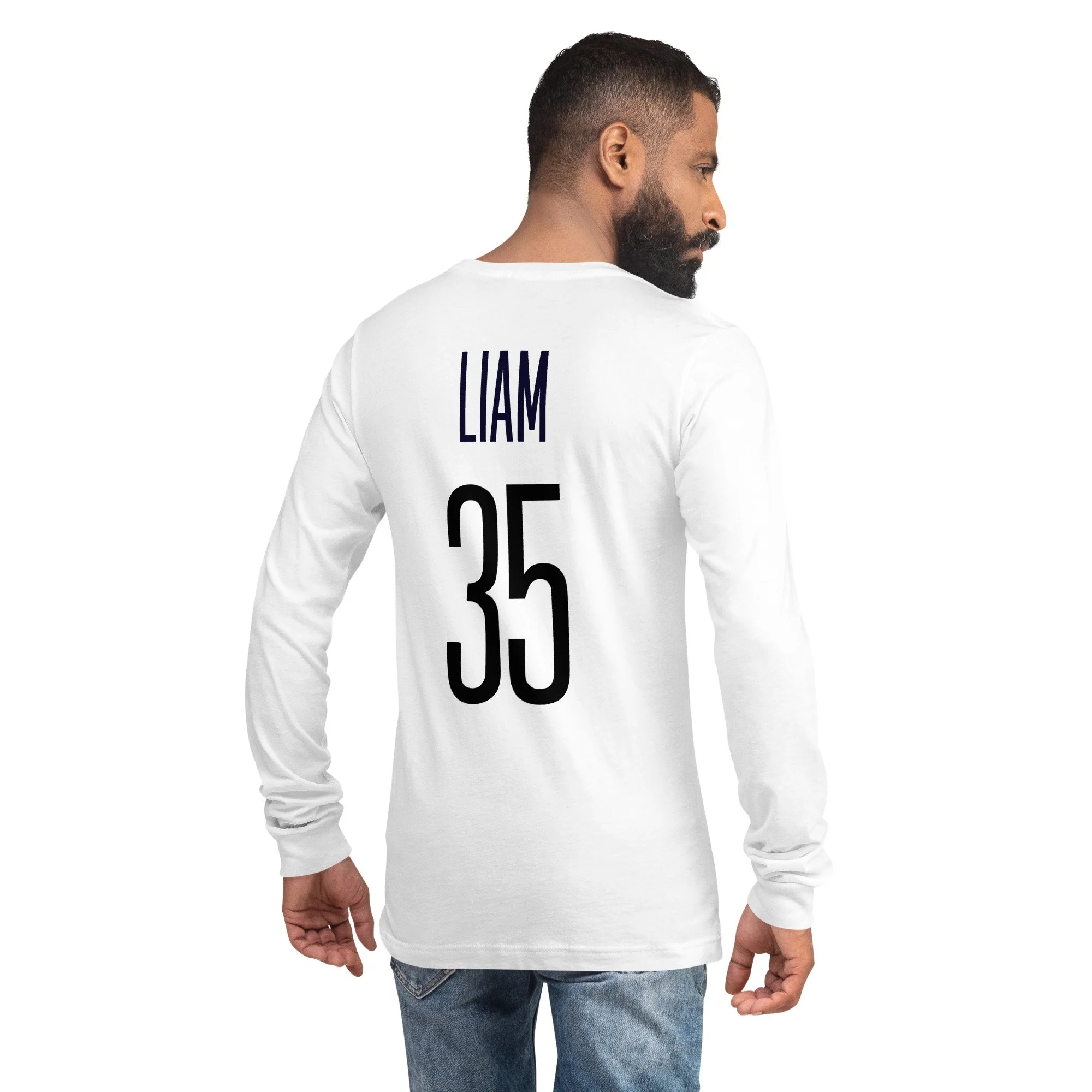 Liam 35 White Sox Baseball Unisex Long Sleeve