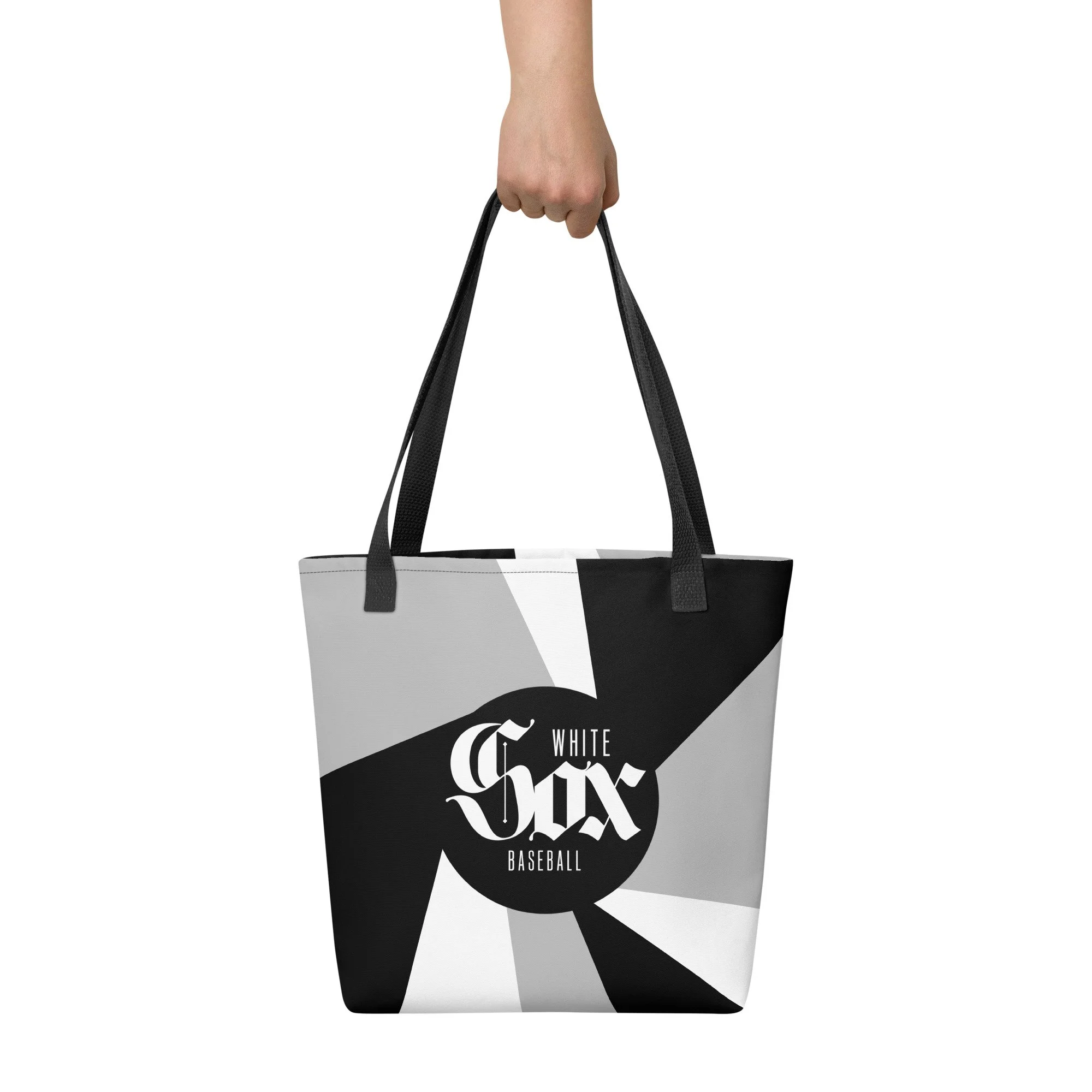White Sox Baseball Black Circle Tote bag