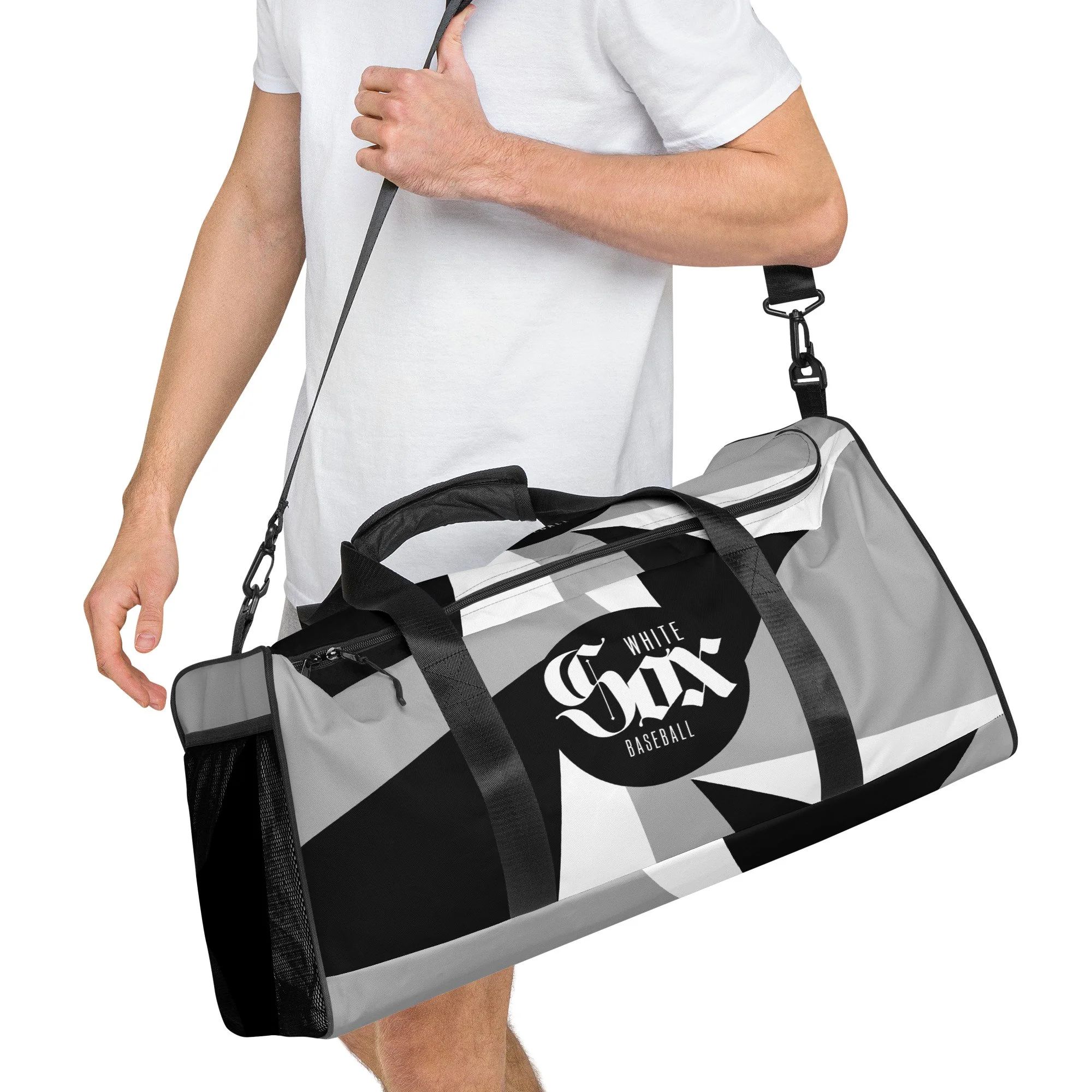 White Sox Baseball Black Circle Duffle bag