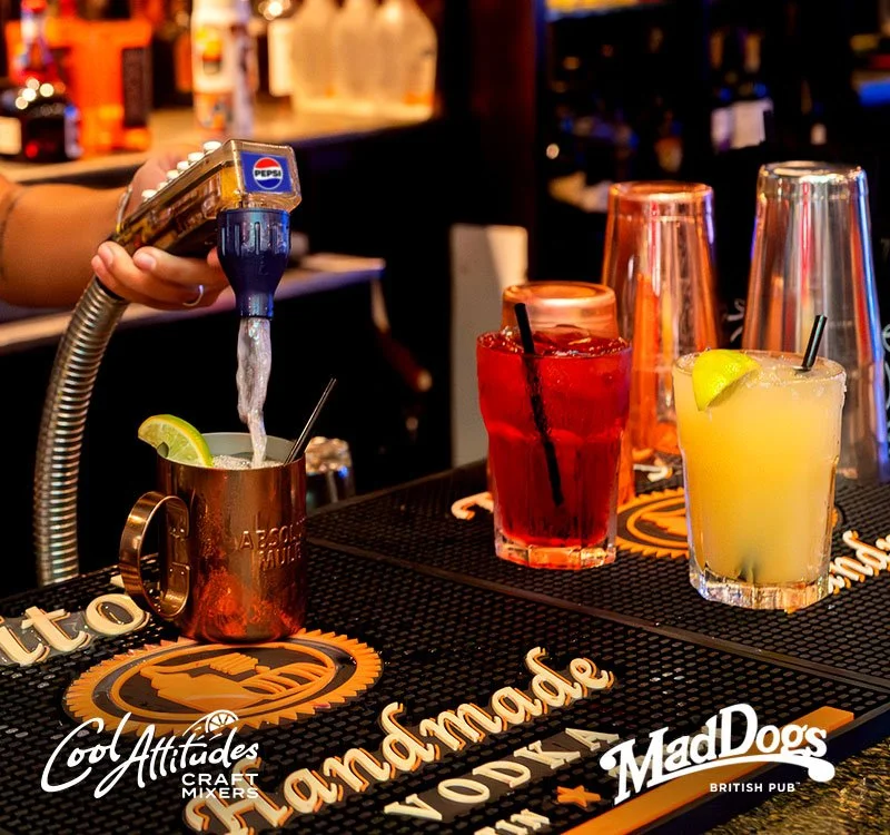 Cool Attitudes Craft Mixers - Premium cocktails at Mad Dogs