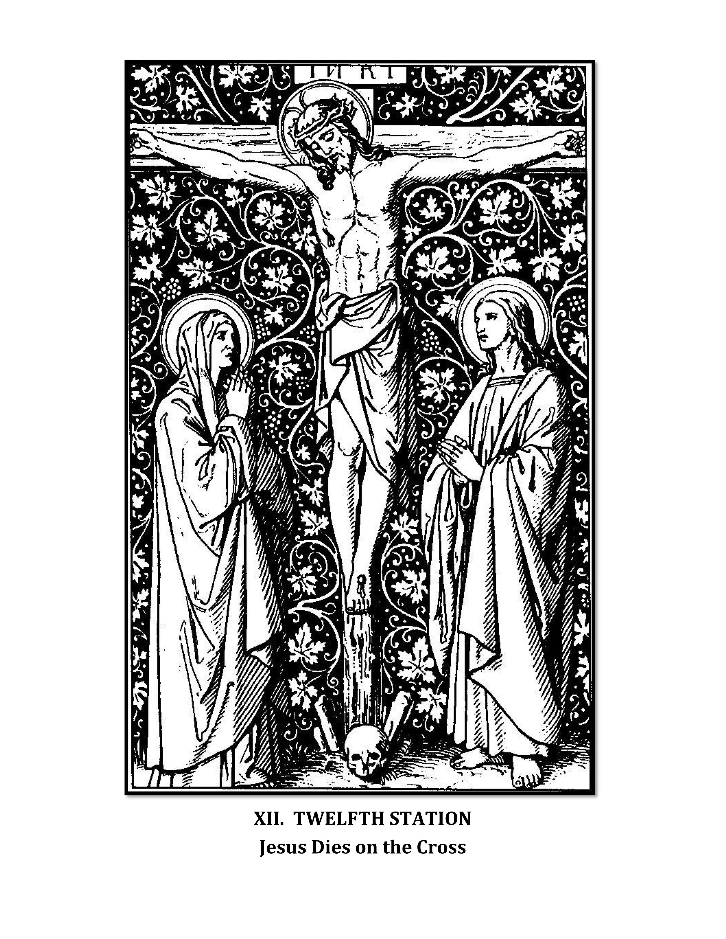Printouts for "at home" Stations of the Cross 
