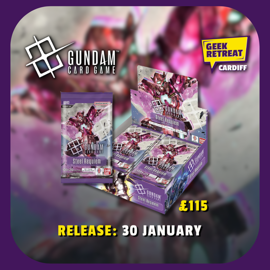 Gundam Card Game: GD-03 Steel Requiem Booster Box (30/01/26)