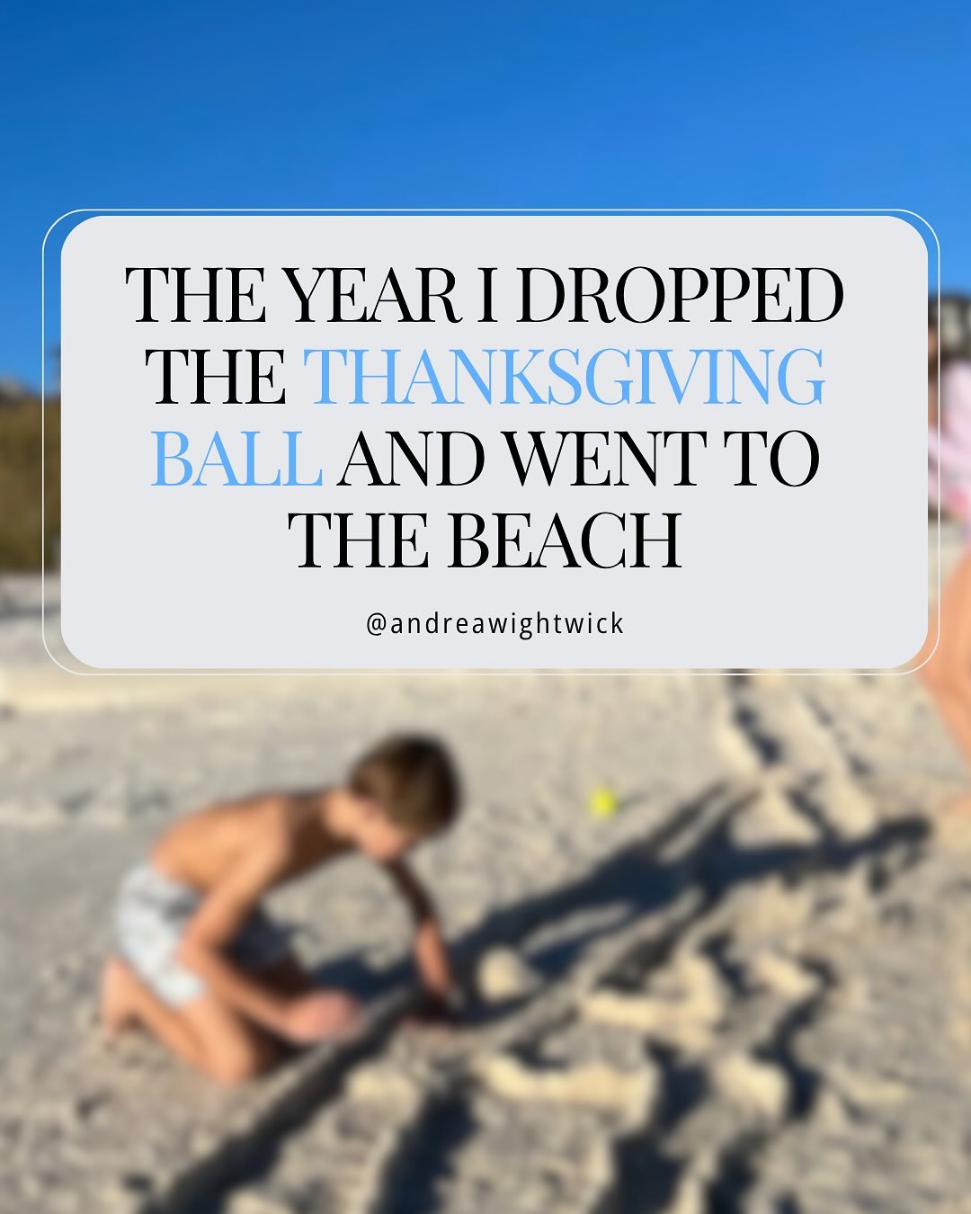 Eldest daughter energy once convinced me into hosting Thanksgiving&hellip; twice. And both times? Chaos. Babies, dogs, deadlines, dietary preferences, 47 texts about sides&mdash;it was a whole thing.

So I dropped the ball (a plastic one!) and reinve