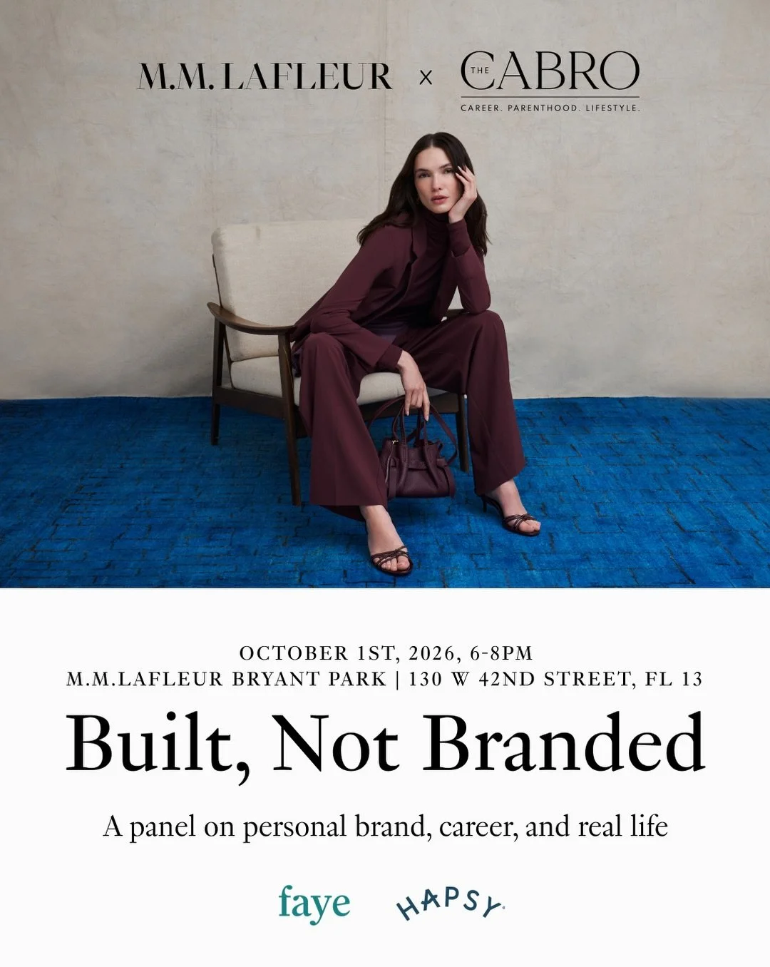 Excited to finally announce this event with @mmlafleur and @_thecabro - Built, Not Branded - a panel on personal brand, career, and real life. 

Come join us for an intimate discussion - comment &ldquo;NYC&rdquo; for the link to register for the even