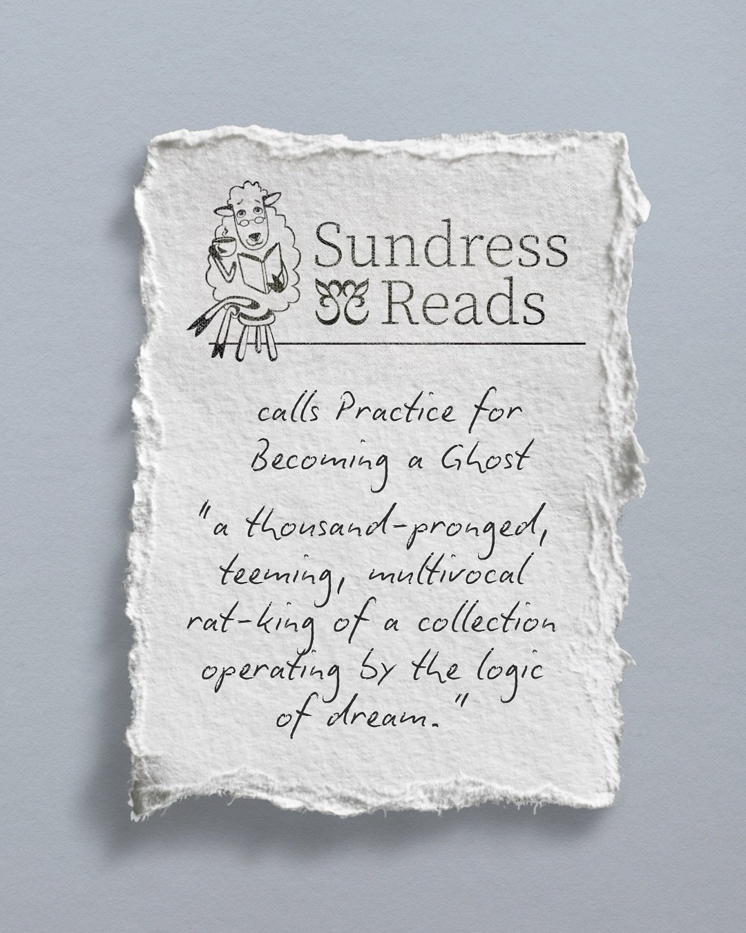 Enormous thanks to @bugworldd at @sundresspublications for the glowing review of Practice For Becoming A Ghost. We could not summarize @patrick_t_henry&rsquo;s collection of stories any better. 🐀

#SusquehannaUniversityPress #SusquehannaUniversity #