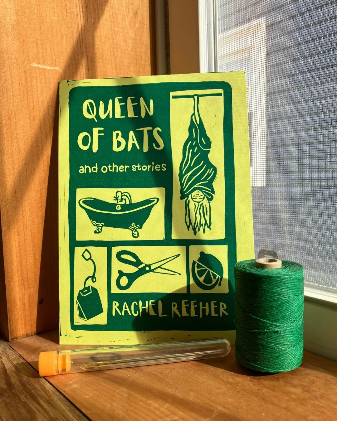 We&rsquo;re being a little extra this time around and binding Queen of Bats by @rachelreeher with color-coordinated waxed Irish linen thread from @booksbindfaye. 

We love sourcing from other small businesses. 

Preorders in cipria/magenta and pistac