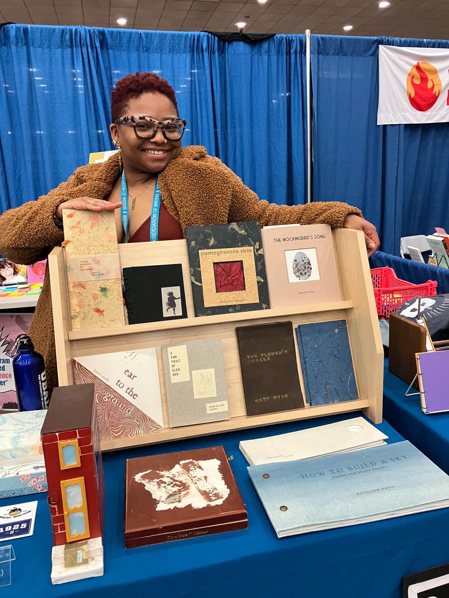 Don&rsquo;t miss out on these beautiful handmade books at the @ubaltmain table at the @awpwriter Conference. 💕

#awp26 #universityofbaltimore #bookmaking #bookbinding