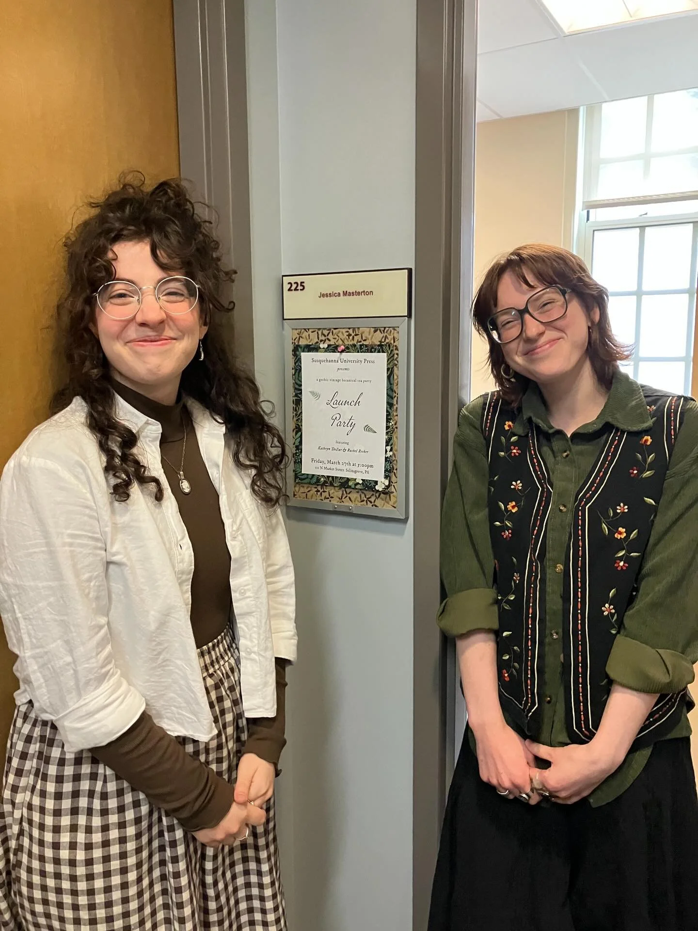 It&rsquo;s Launch Party Day, and @ellie.anna.pasquale and @sarah.reads.a.lot are here to celebrate! 

We hope to see you at 5pm in the Downtown Center (111N Market Street&mdash;Selinsgrove) for our gothic vintage botanical tea party Launch Party.