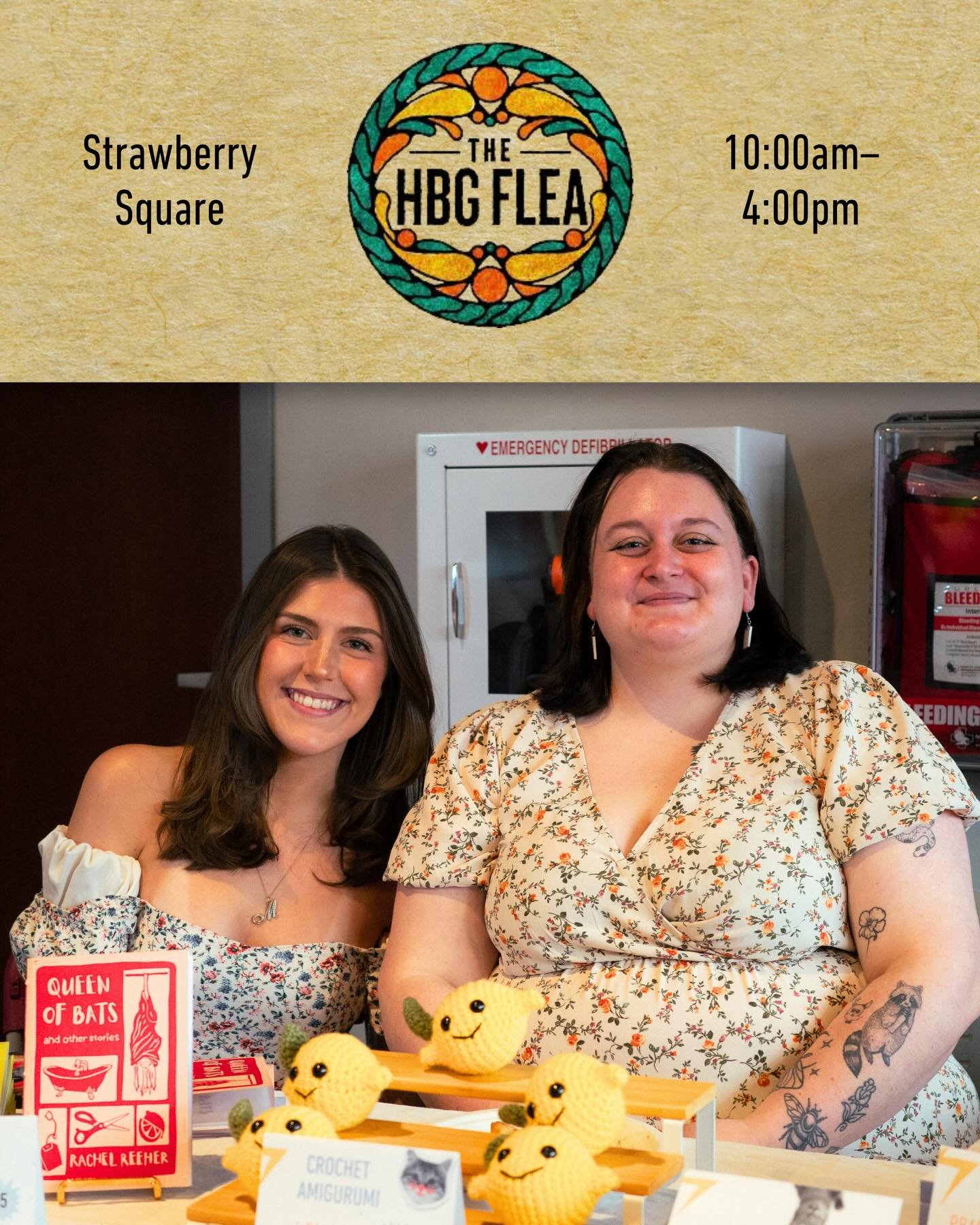 Come join us tomorrow at the @hbgflea, where we&rsquo;ll be tabling with many other wonderful vendors from 10am-4pm. We&rsquo;ll have a few new linocuts and stickers&mdash;not to mention our recently released mini book!

#harrisburg #smallbusiness #s