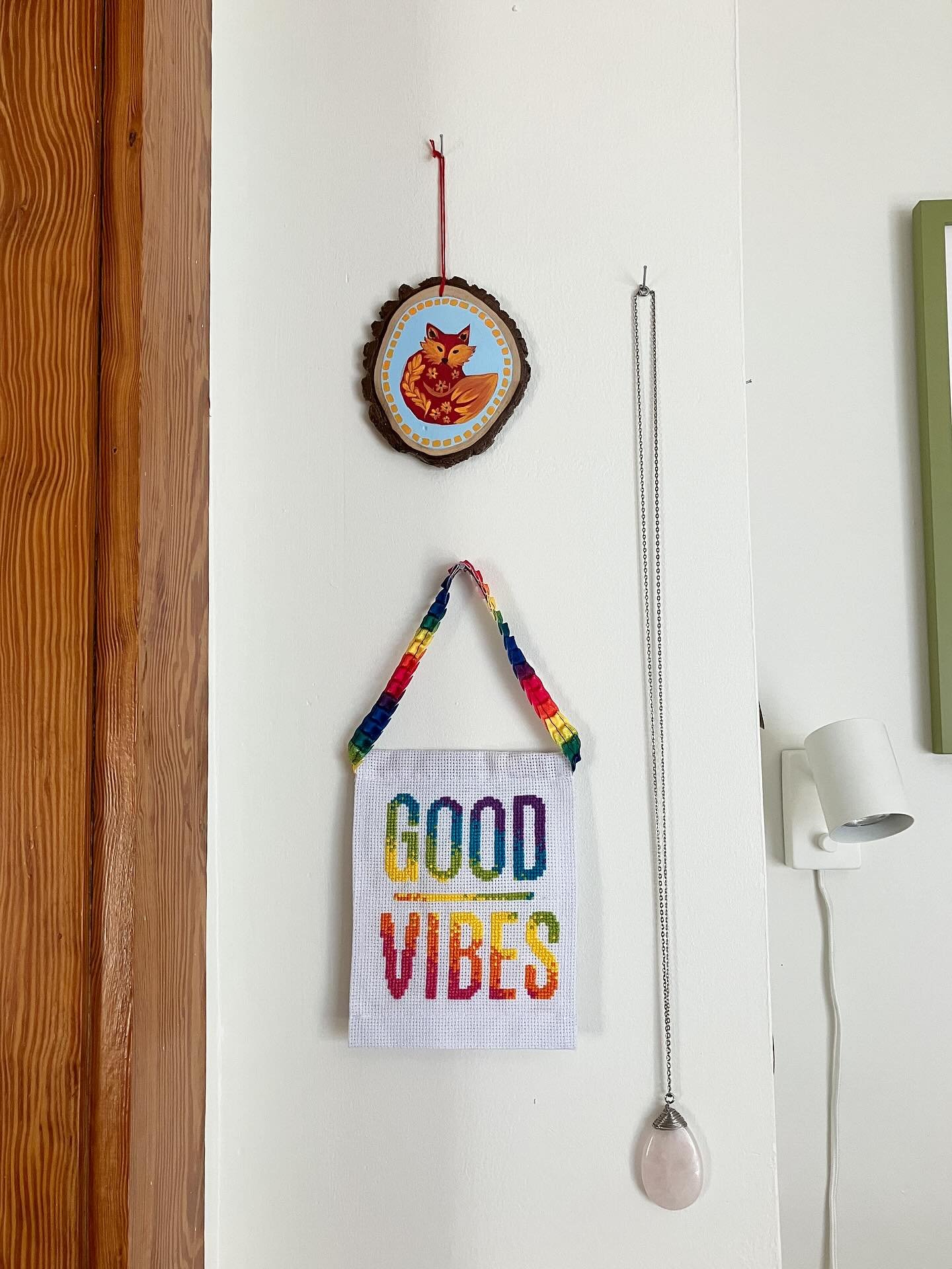 Check out this gorgeous artwork we picked up at the @hbgflea from @vuch.art and @salmonmattestudios.

Can&rsquo;t wait to vend (and buy) again in the future! 

#harrisburg #shopsmall #handmade #stainedglass #artistsupportingartist