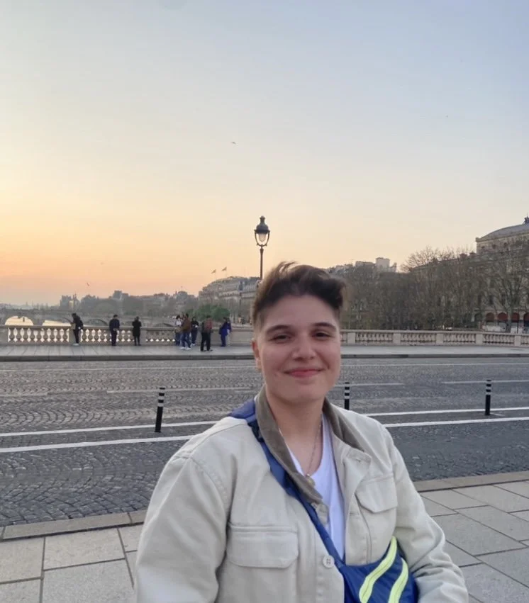 Photograph of Syd Vincent, a Publishing and Editing major at Susquehanna University, who graduated in 2023.