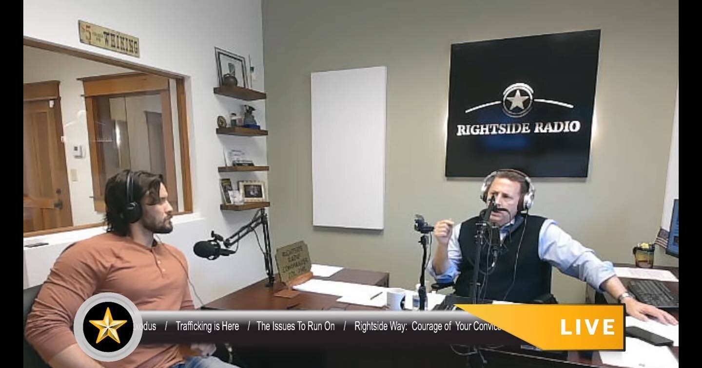 Thank you @rightsideradio for having us on and letting our Executive Director Jared Hudson talk more about human trafficking and Covenant Rescue Group.