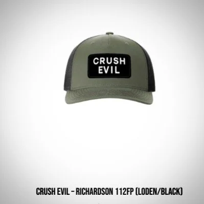 Our new Crush Evil Richardson 112FP hat is here!
Every purchase helps Covenant Rescue Group continue the fight against child exploitation and human trafficking.
✅ Richardson 112FP (snapback fit)
✅ CRG “Crush Evil” design
✅ Comfortabl