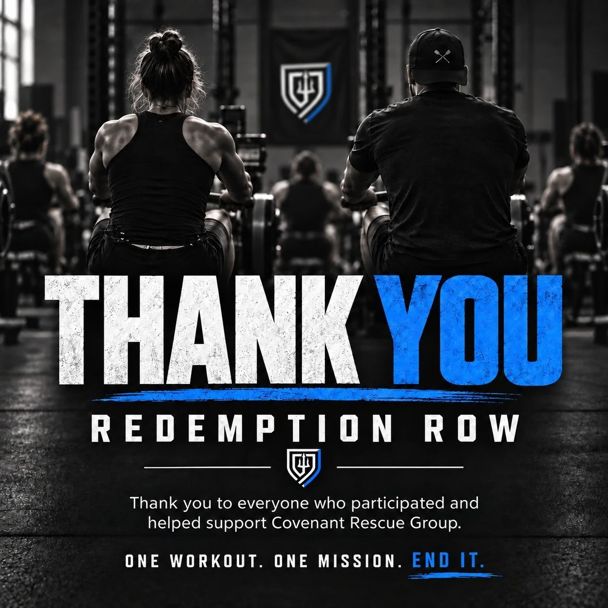 Thank you to everyone who took part in Redemption Row last weekend!

Gyms from Alabama to Maryland came together for one workout to support our mission to fight human trafficking and child exploitation.

We&rsquo;re grateful for every gym, team, athl