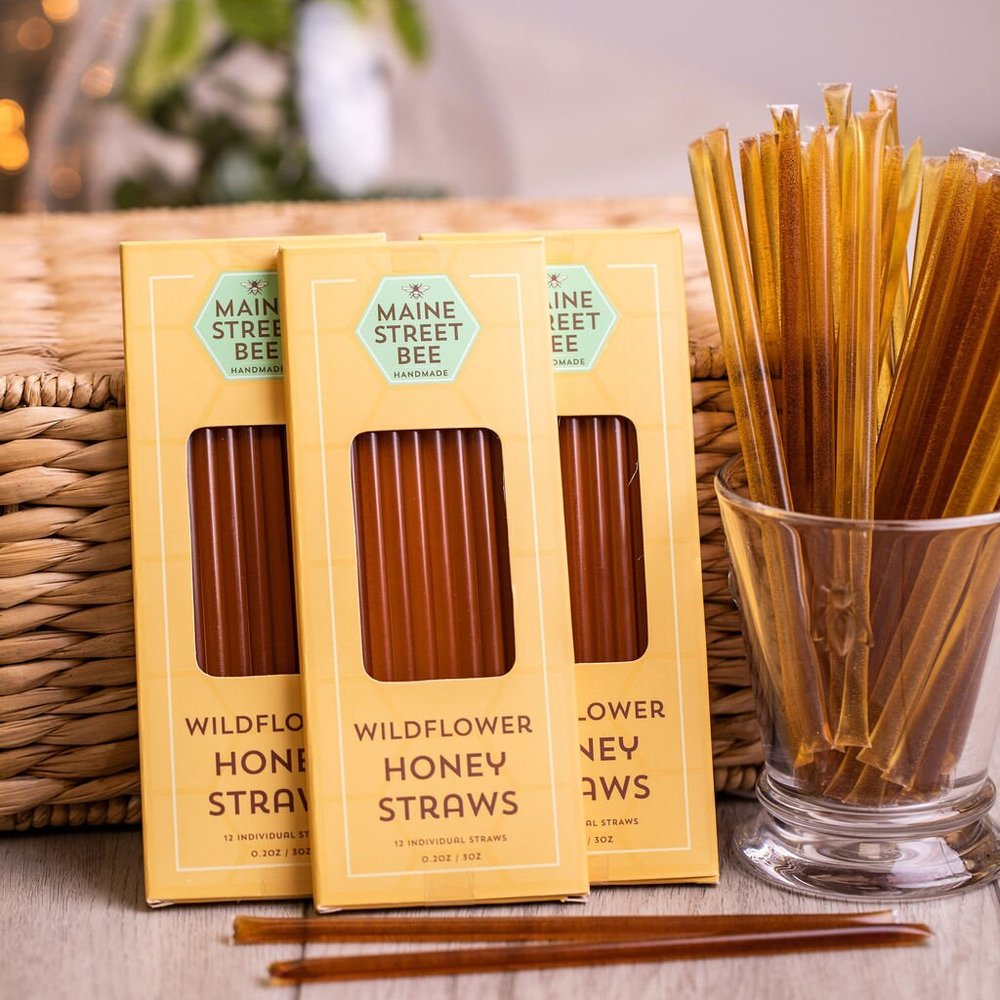 Raw Wildflower Honey Straws — Maine Street Bee