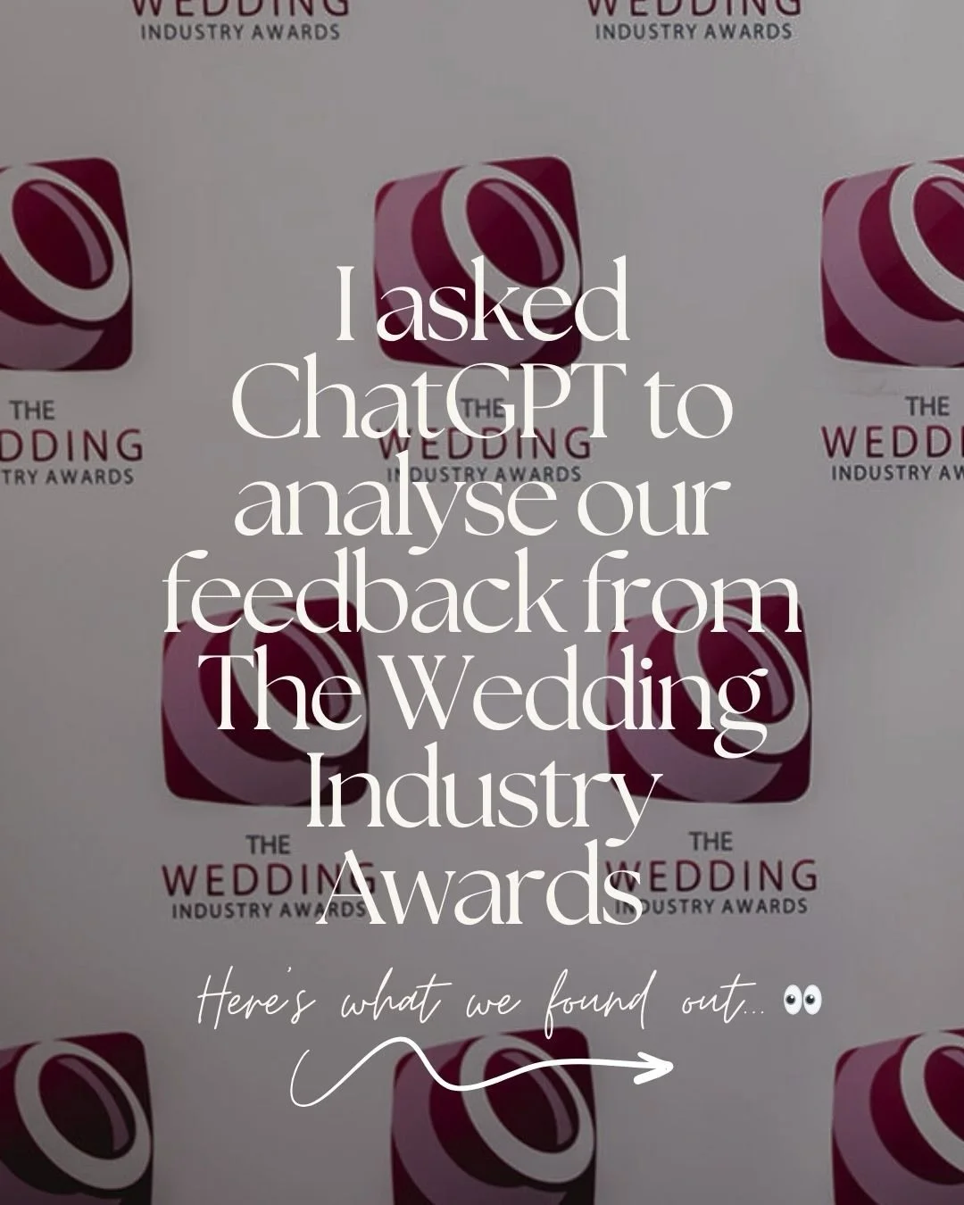 Reading through our feedback from The Wedding Industry Awards has honestly been incredible 🥺

For a little bit of context, couples who booked us as their wedding content creator in the 12 months before entries closed late last year were asked to rat