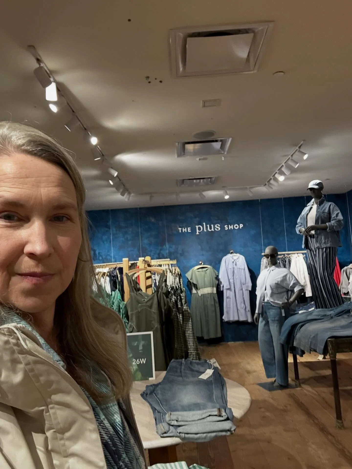 &ldquo;Mom&hellip; they have a plus shop.&rdquo;

We were in Portland, standing in @anthropologie , mid&ndash;candle sniff (because of course), when my daughter whispered it to me.

And just like that&mdash;I stopped, turned, and headed straight for 