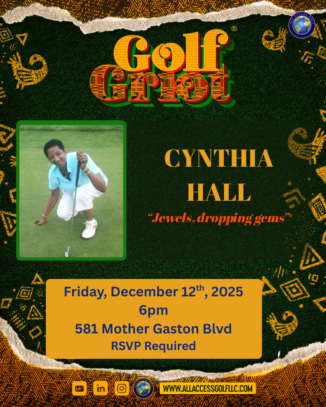Golf Griot - “Jewels, Dropping Gems”