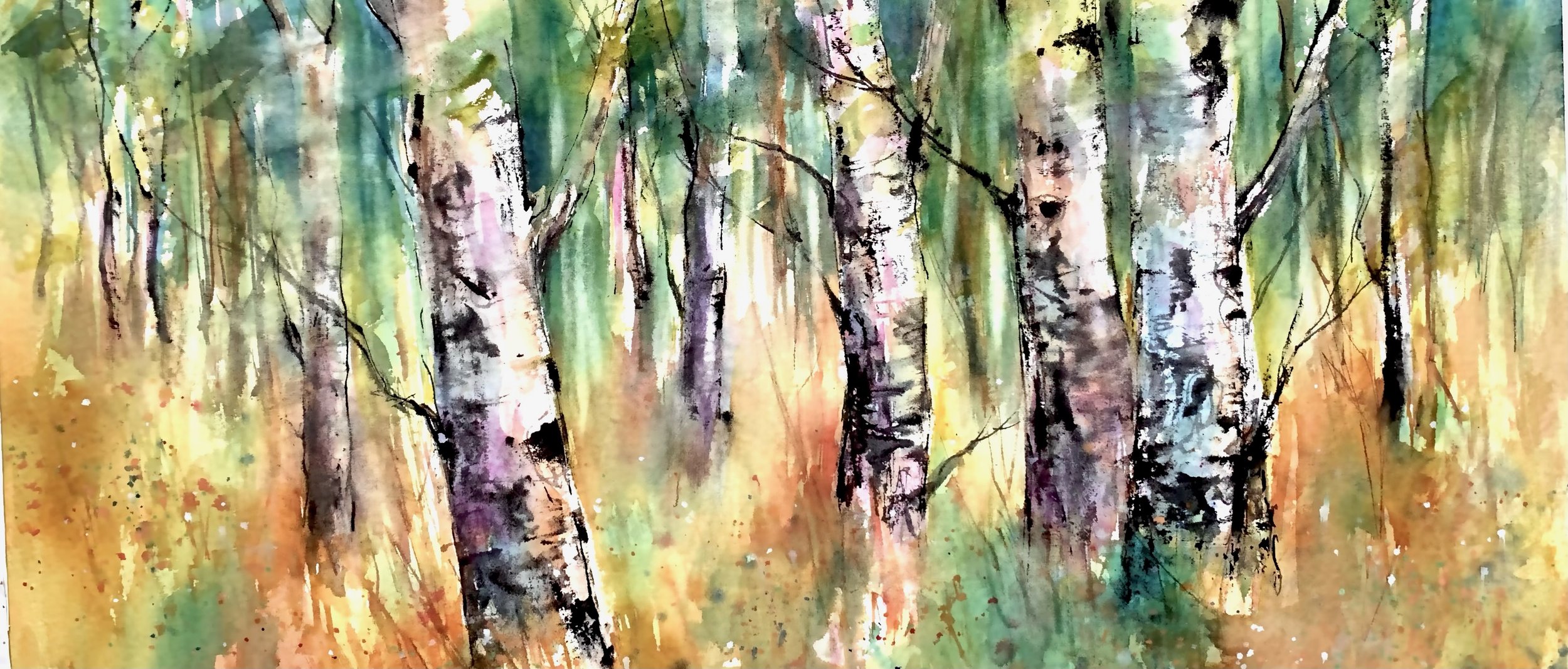 "Summer Vibes" watercolor on paper by Svetlana Howe