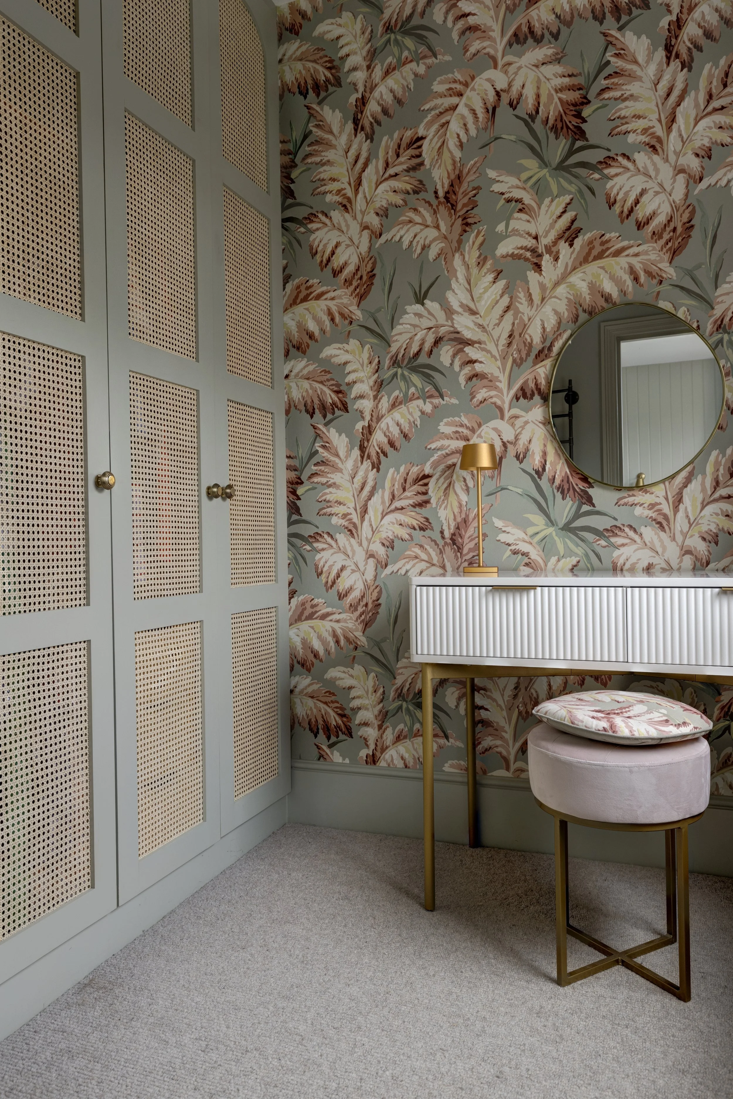 Rattan wardrobe