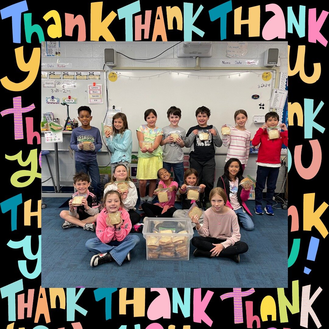 Check out some young Galloway Scots learning about the value of a sandwich. Each student made 3 sandwiches, totaling 45 sandwiches. Their teacher, Sue Frankle, had them use their math skills during this activity. Thank you for supporting TSP! @gallow