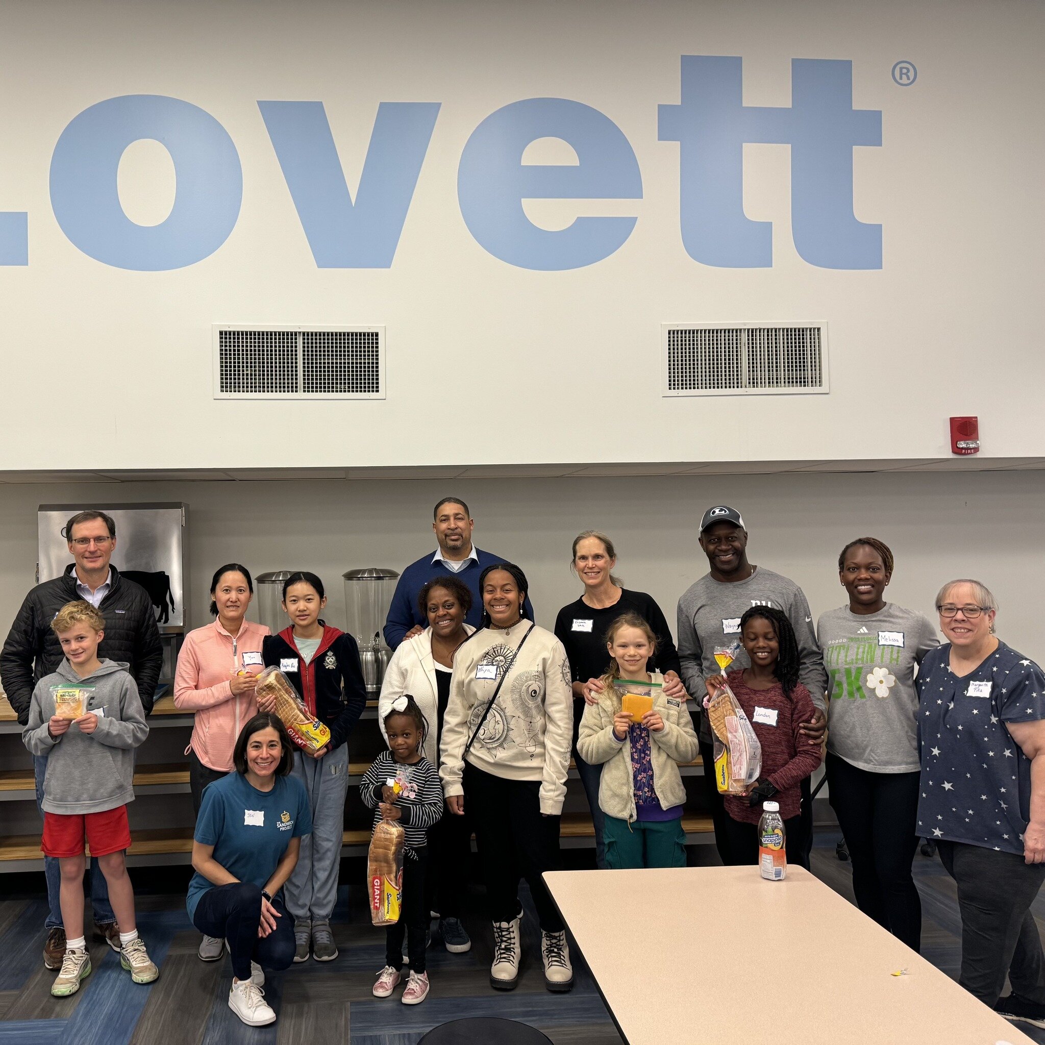 We just Love Lovett! They made 500 sandwiches Saturday morning. @thelovettschool