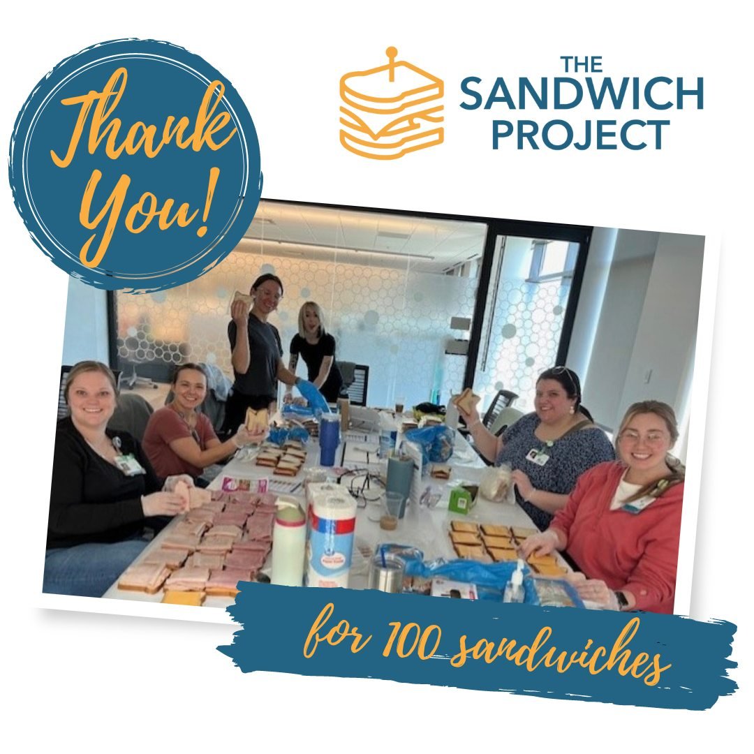 Thank you to the Music Therapy Team at Children's Healthcare of Atlanta for the 100+ sandwiches you assembled!