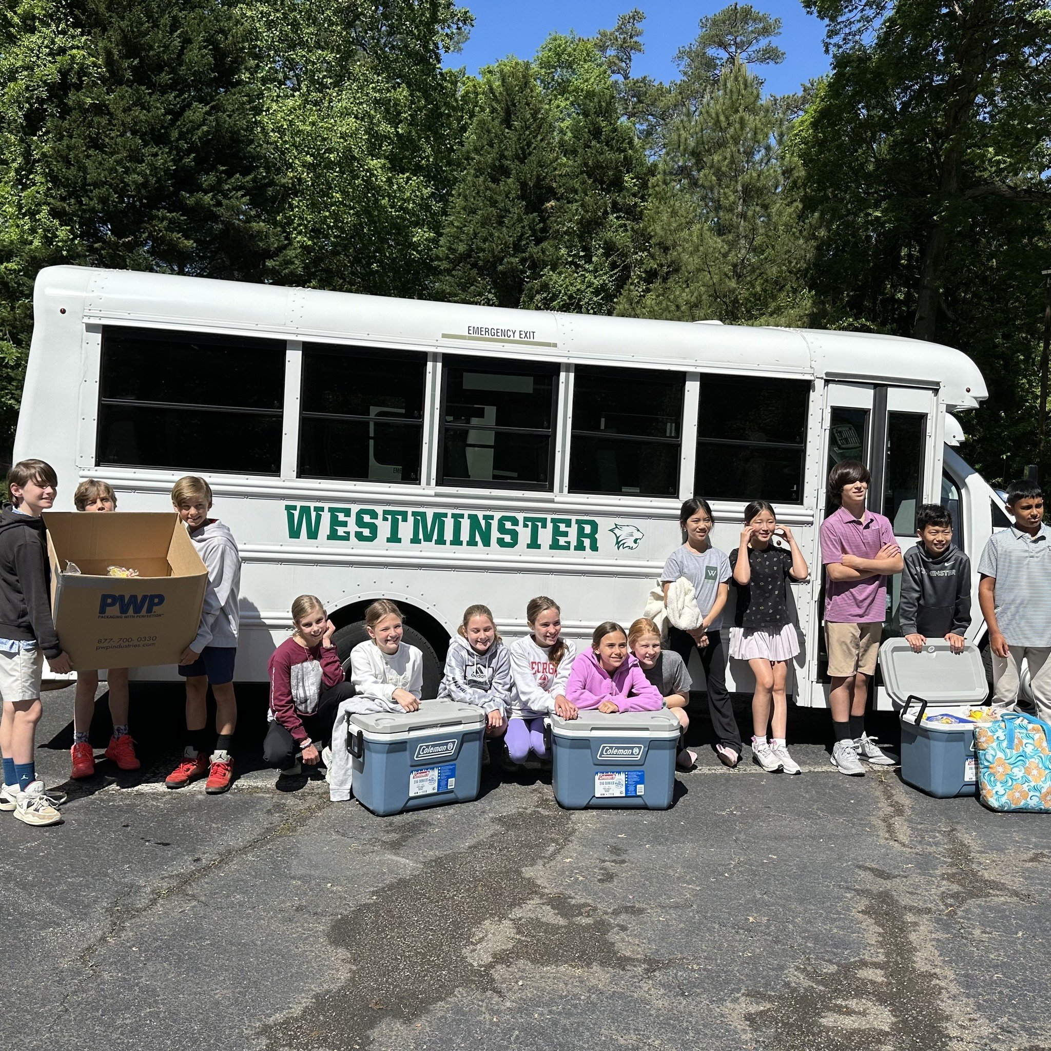 Westminster has partnered their 5th graders with a senior adult community to make sandwiches. Together, they will make over 1,500 sandwiches! It is inspiring to see the youth and elderly together doing something good for the community. ❤ @westminster