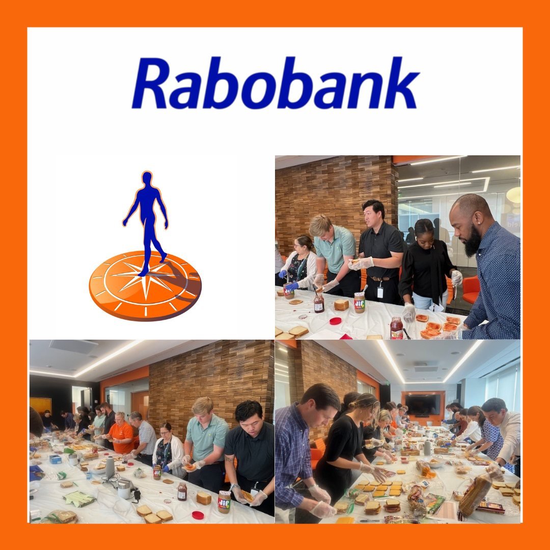Rabobank made close to 600 sandwiches for TSP! We are thankful for their support. 🥪🧡🙌 

https://www.rabobank.com/