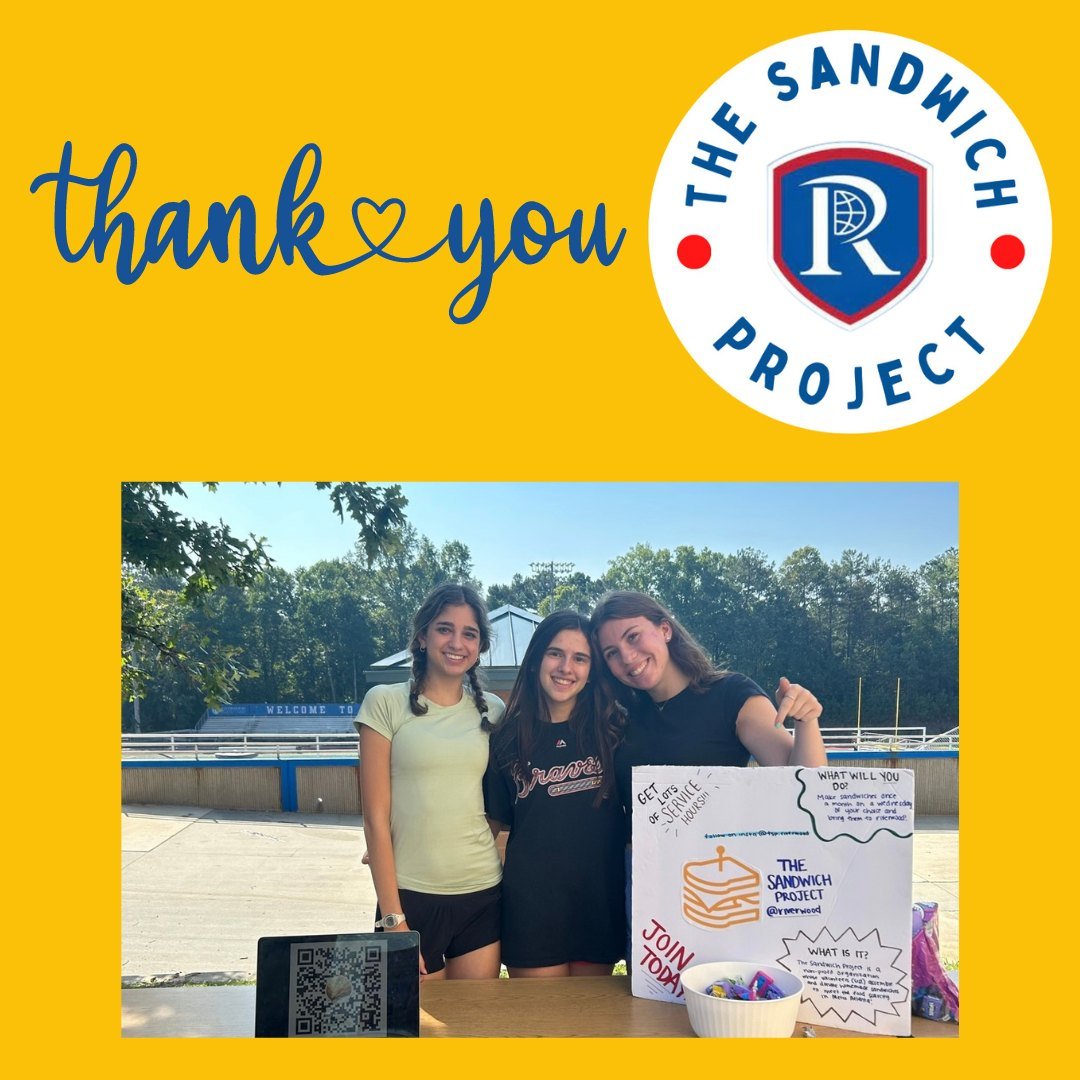 The Riverwood TSP Club is in its second year and has made &amp; donated 4,600+ sandwiches. Thank you to Julia Freedman, Summer Folbaum, and Lexi Tauber for founding this club at RICS. Groups like you are a huge contributor to the sandwiches we provid