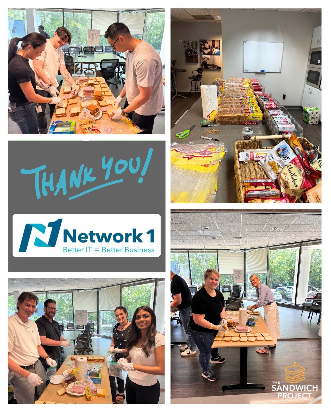 Thank you @network1consulting  for making 312 ham and cheese sandwiches! #givingbacktothecommunity❤️ #TSP