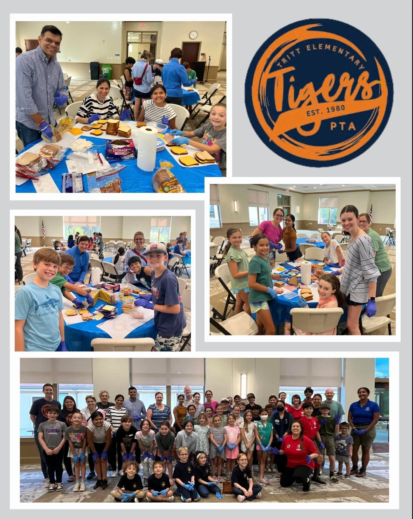 🍎🥪 Thank you to the @trittelementarypta  for an incredible night of service!
This amazing group prepared 680 sandwiches, and thanks to a few generous last-minute donations, they also contributed over 200 protein bars and snacks! 🙌

We&rsquo;re so 