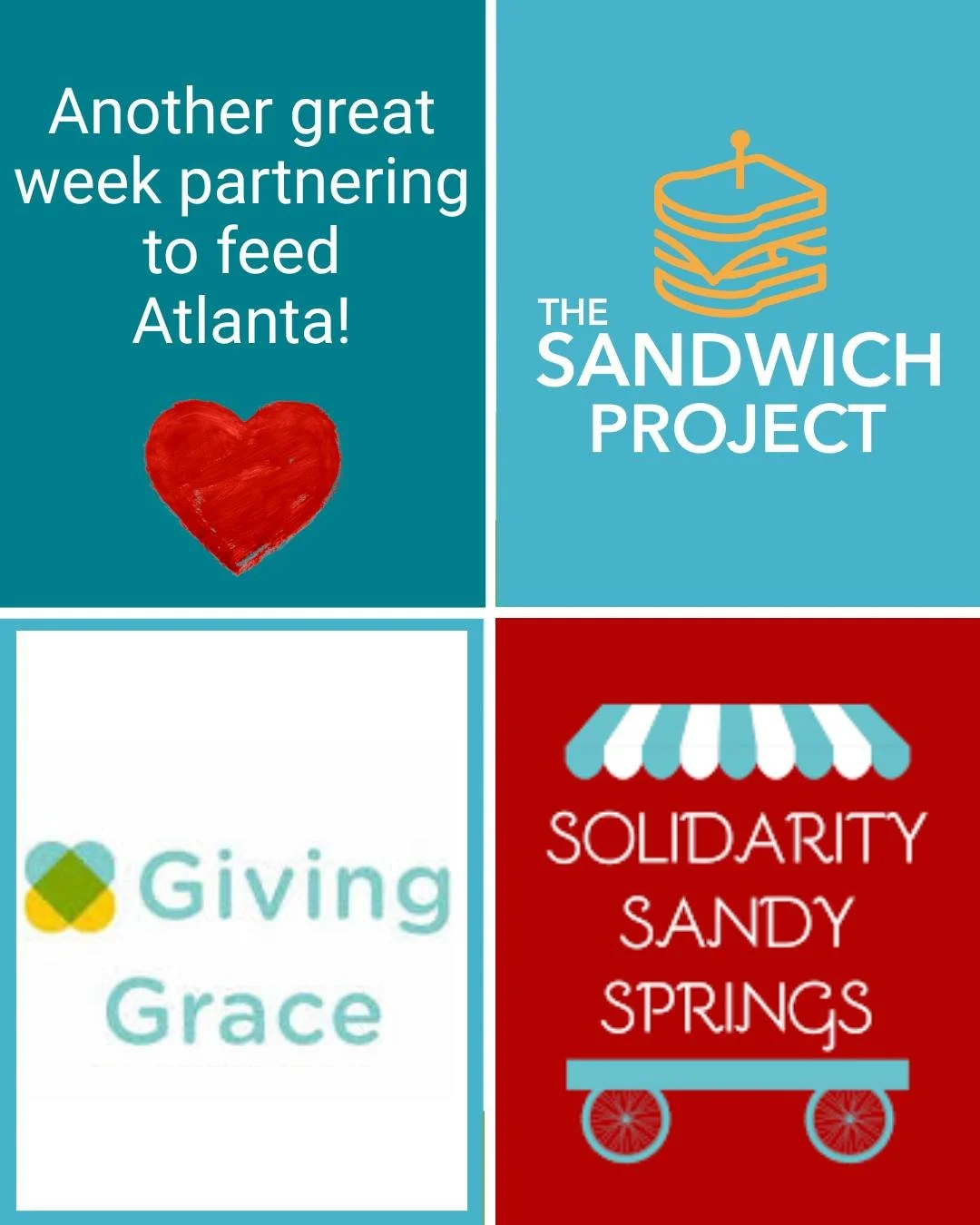 π₯ͺπ Did you know?
The Sandwich Project partners with @solidaritysandysprings  and @givinggraceatl to help deliver fresh food to homebound families across our community.
This work is more important than ever as more and more families face food insec