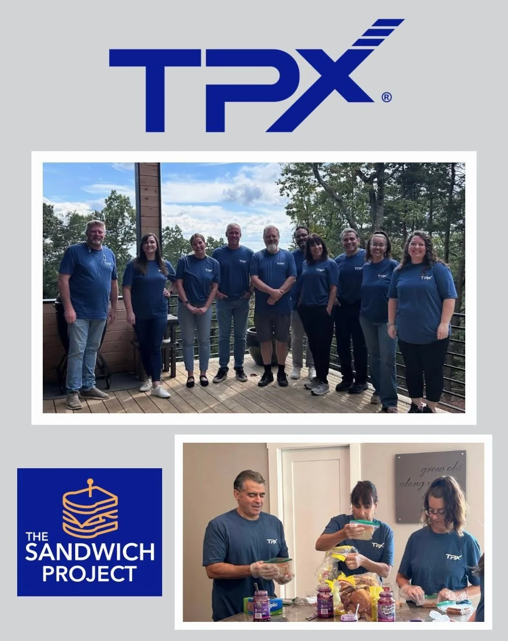 A big thank you to TPx for once again making sandwiches for The Sandwich Project!
We’re so grateful for your continued partnership and generosity in helping fight food insecurity across our community. π
#TheSandwichProject #TPx #CorporateVolun