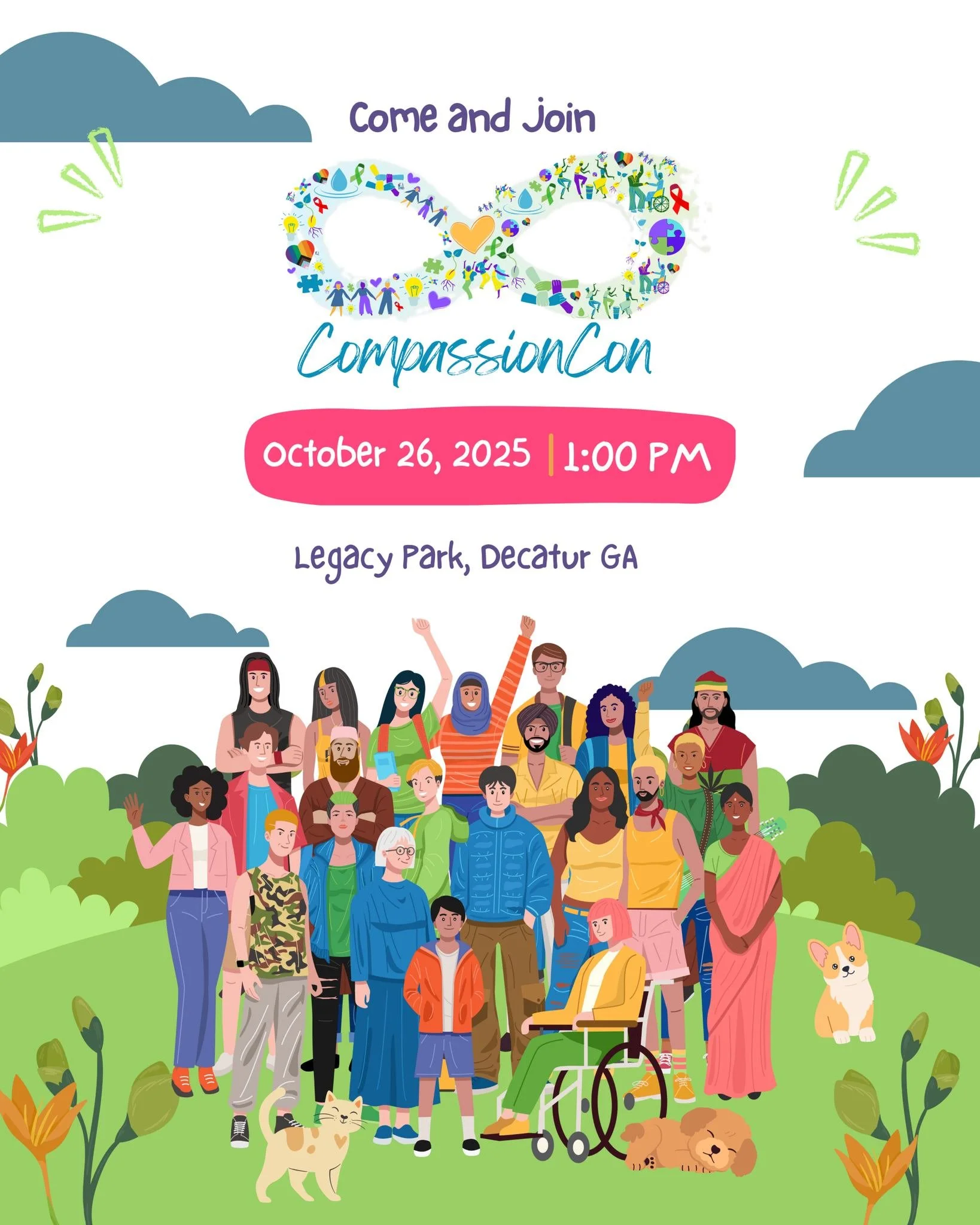 Happening TODAY! Join us at CompassionCon in Legacy Park from 1–5PM.
@compassionateatl