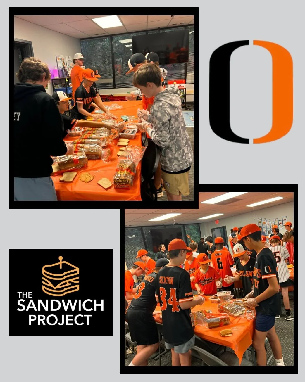 βΎπ₯ͺ Thank you to Outlaws Travel Baseball!
Your team hit it out of the park, making sandwiches that help feed neighbors in need and fight food insecurity across our community. π
We’re so grateful for your energy, teamwork, and big hearts on and