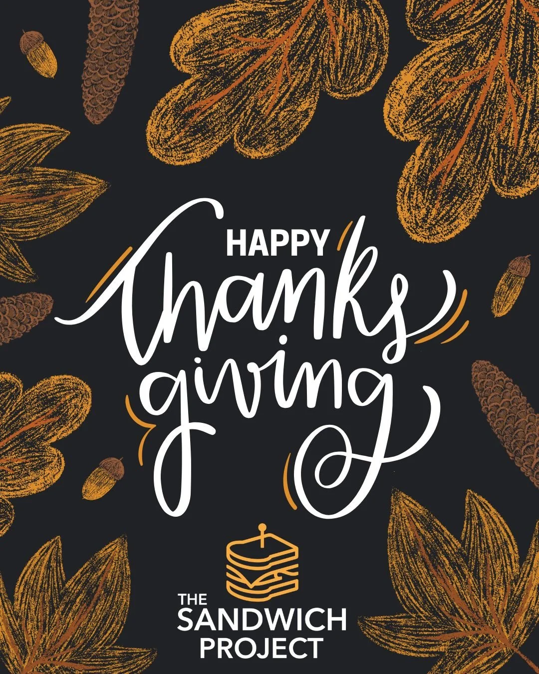 🦃💛 Happy Thanksgiving from The Sandwich Project!
Today we&rsquo;re especially thankful for our incredible volunteers, hosts, and partners who help feed and care for our community all year long. Because of you, thousands of neighbors have access to 