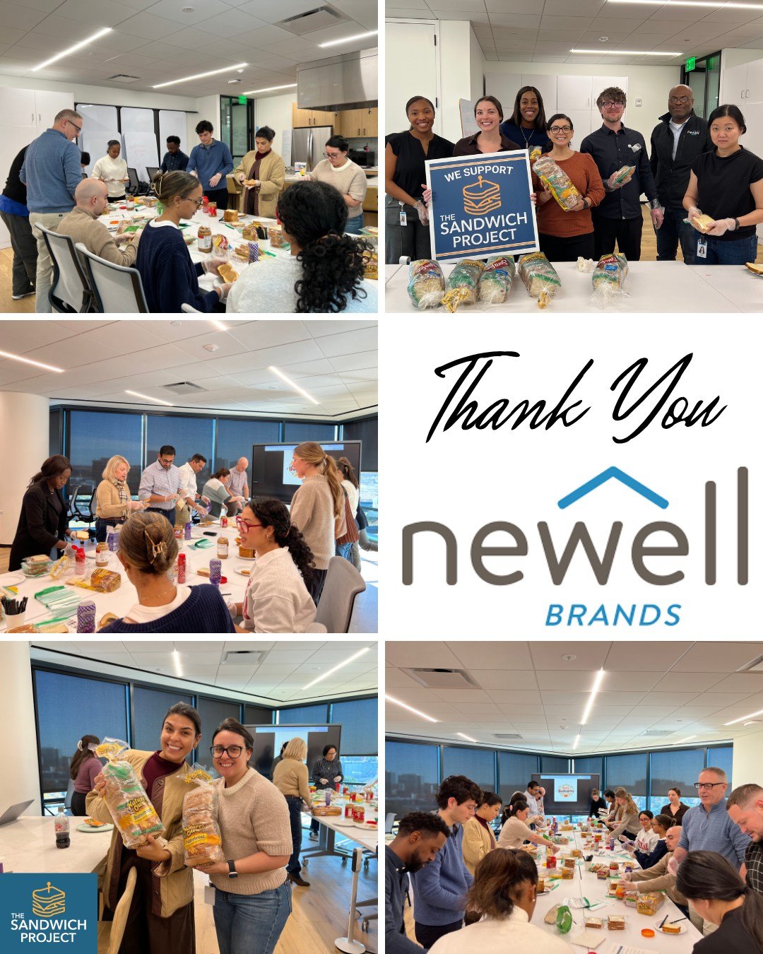 💛🥪 A huge thank you to Newell Brands for making sandwiches with us again!
We&rsquo;re so grateful for your continued partnership and dedication to helping feed neighbors across our community. Your consistency and care make a meaningful difference. 