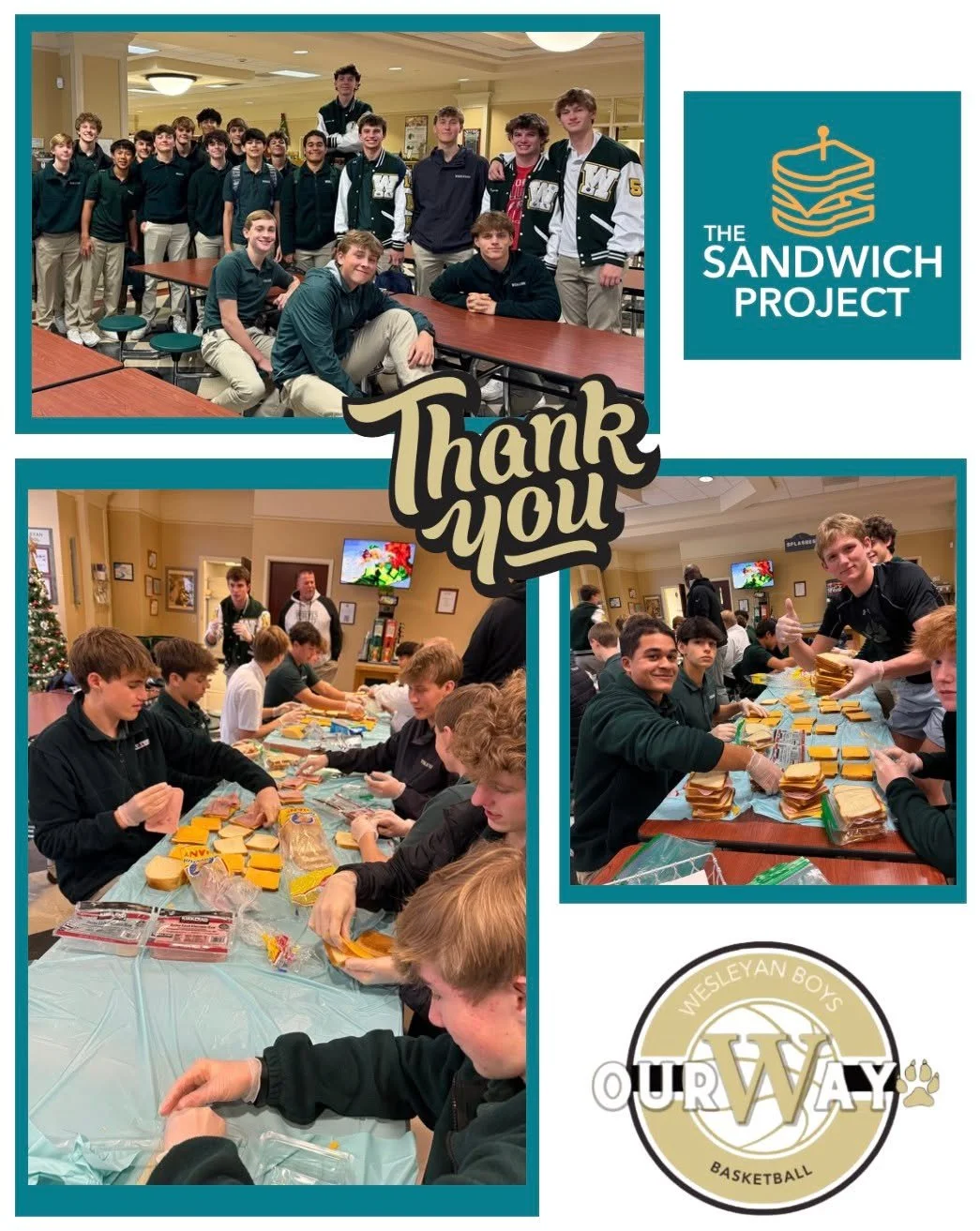 🏀🥪 Thank you, Wesleyan Boys Basketball!
This incredible team brought their energy, teamwork, and heart to the sandwich line, helping support neighbors across Atlanta with fresh meals made with care.

We&rsquo;re grateful for your commitment to serv