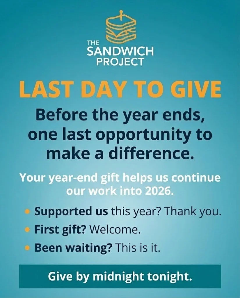 Before the year ends, one last opportunity to make a difference.

Your year-end gift helps us continue our work into 2026, reaching more people, strengthening our programs, and responding to growing need in our community.

If you have supported us th