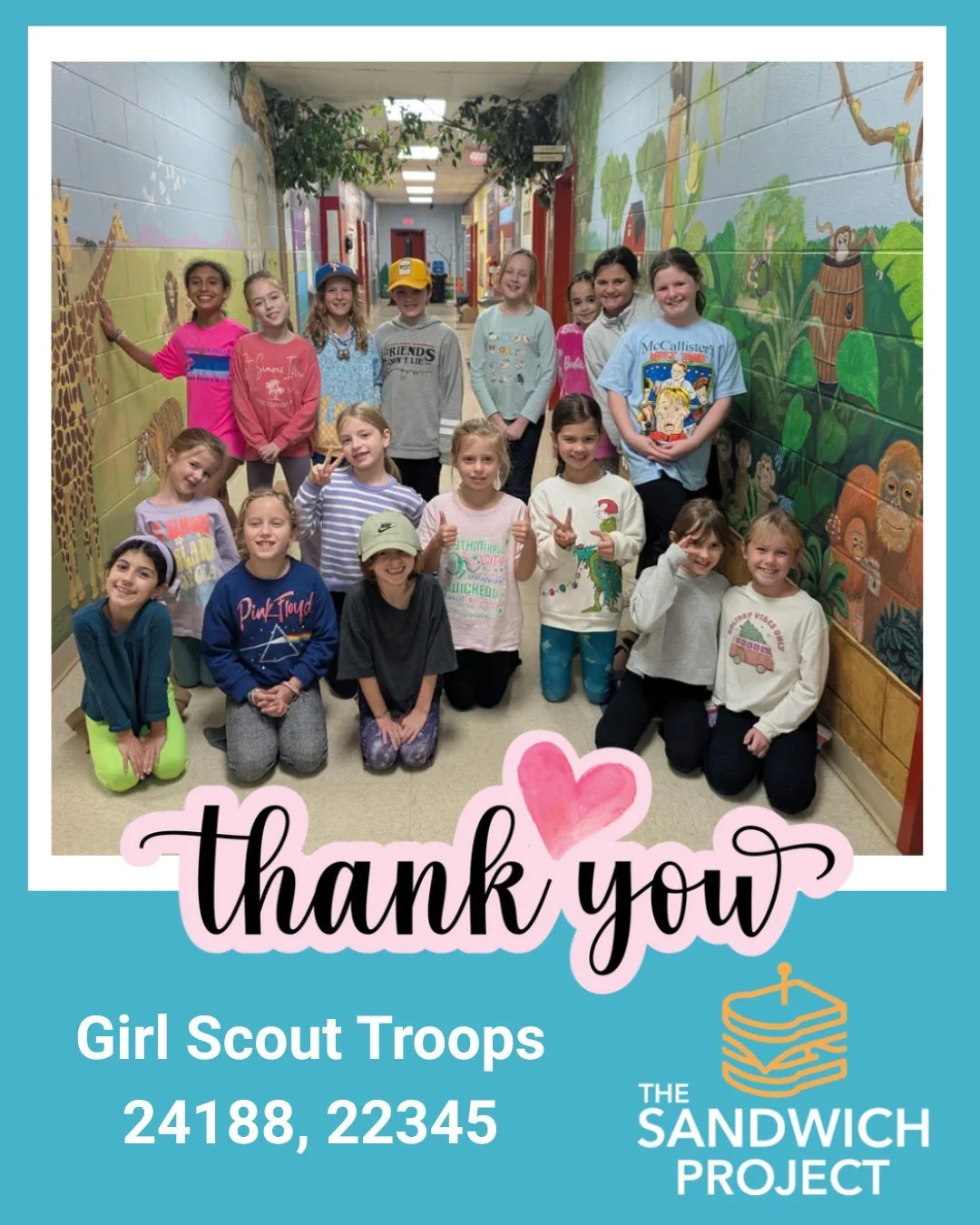 💚🥪 A big thank you to Girl Scout Troops 24188 and 22345 for making sandwiches with The Sandwich Project!
Your teamwork, kindness, and leadership are helping provide fresh meals to neighbors in need. We love seeing Girl Scouts put service into actio
