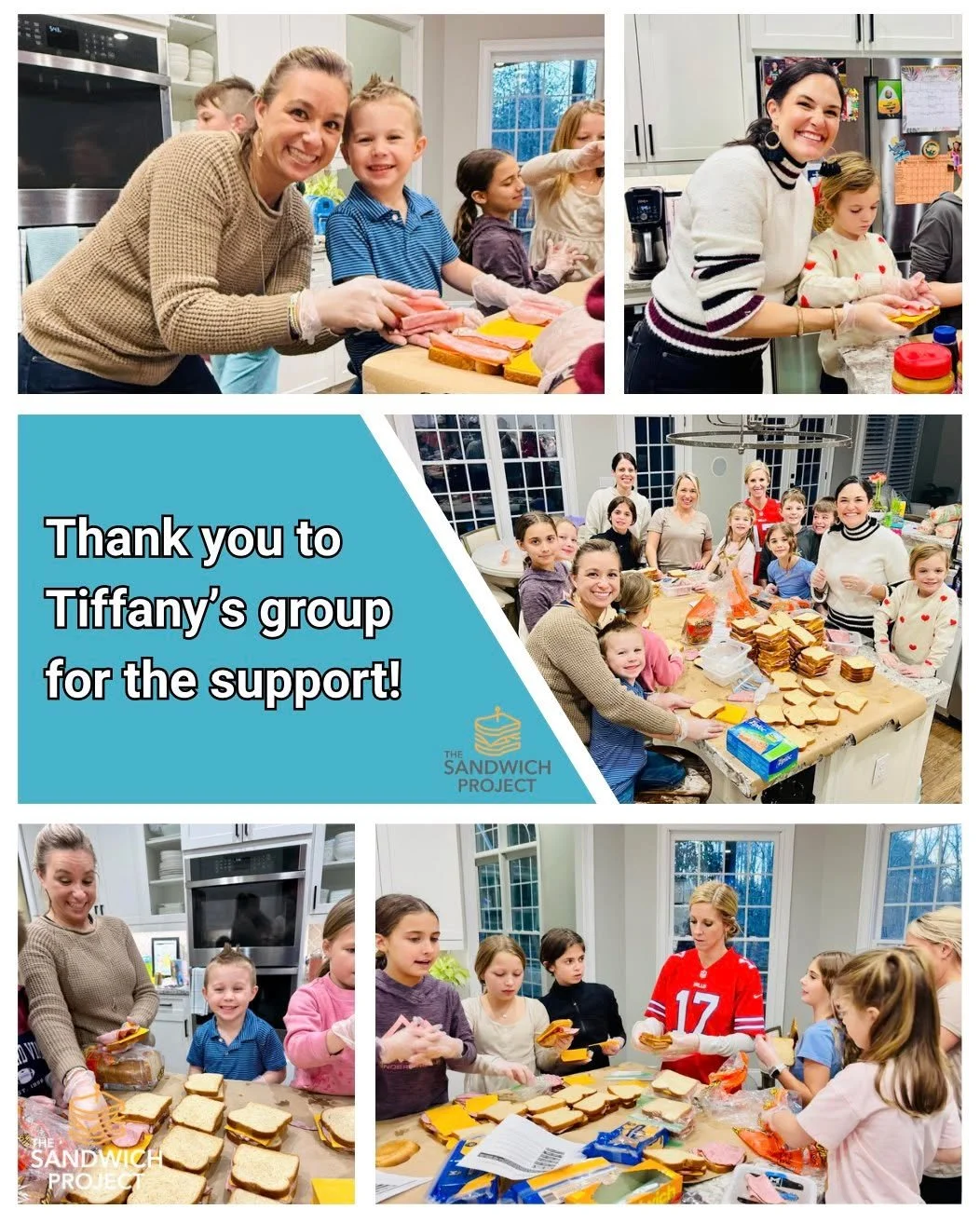 💛 A kitchen full of smiles, teamwork, and little hands doing big things.
🥪 Tiffany&rsquo;s group came together to make sandwiches for our neighbors, sharing time, care, and the true spirit of giving.
🌟 Moments like this remind us that community st