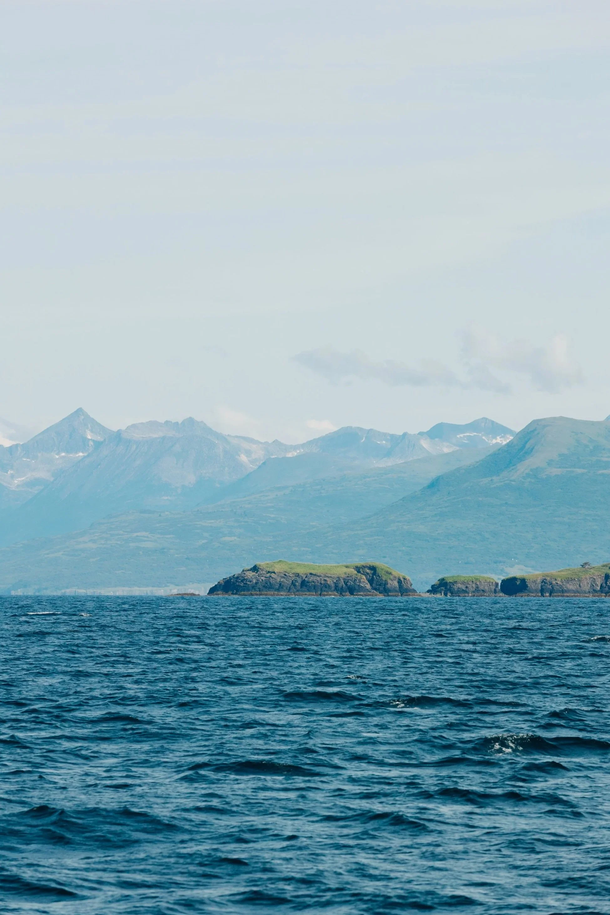 Entering Ugak Bay on Kodiak Island