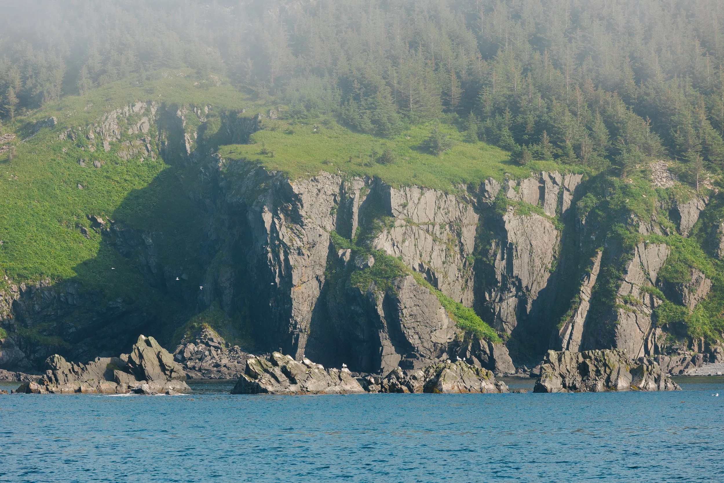 Rocky Outcroppings near Afognak Island, Alaska
