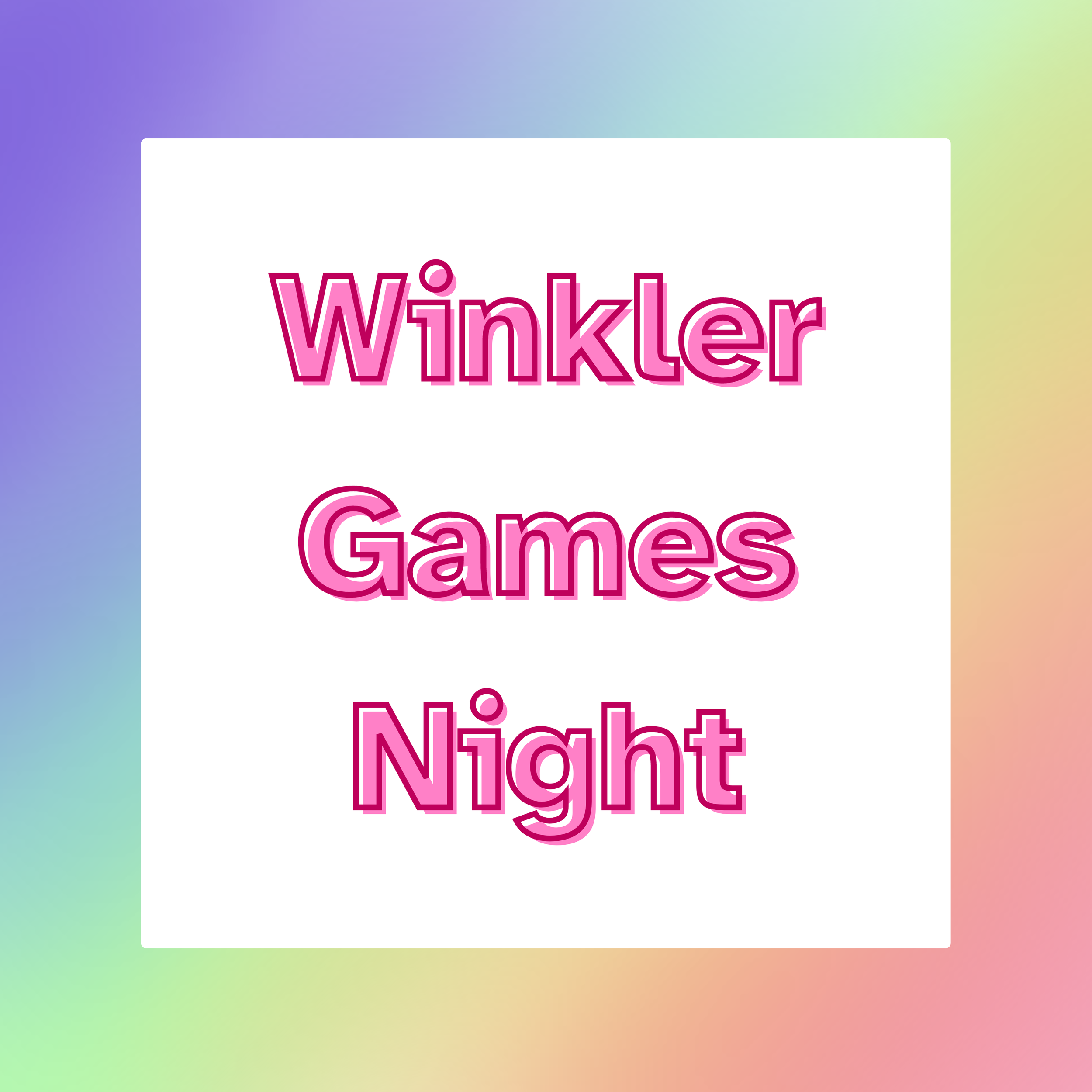 Winkler Games night 