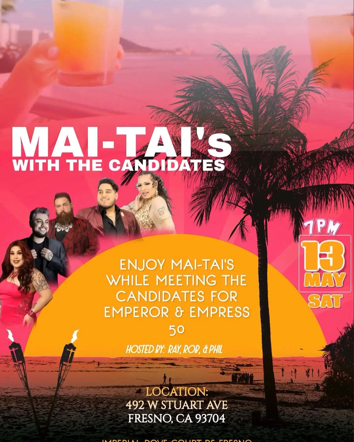 Will be bartending for this #IDC event. Meet the candidates for Emperor and Empress 50 and enjoy drinks served up by me.