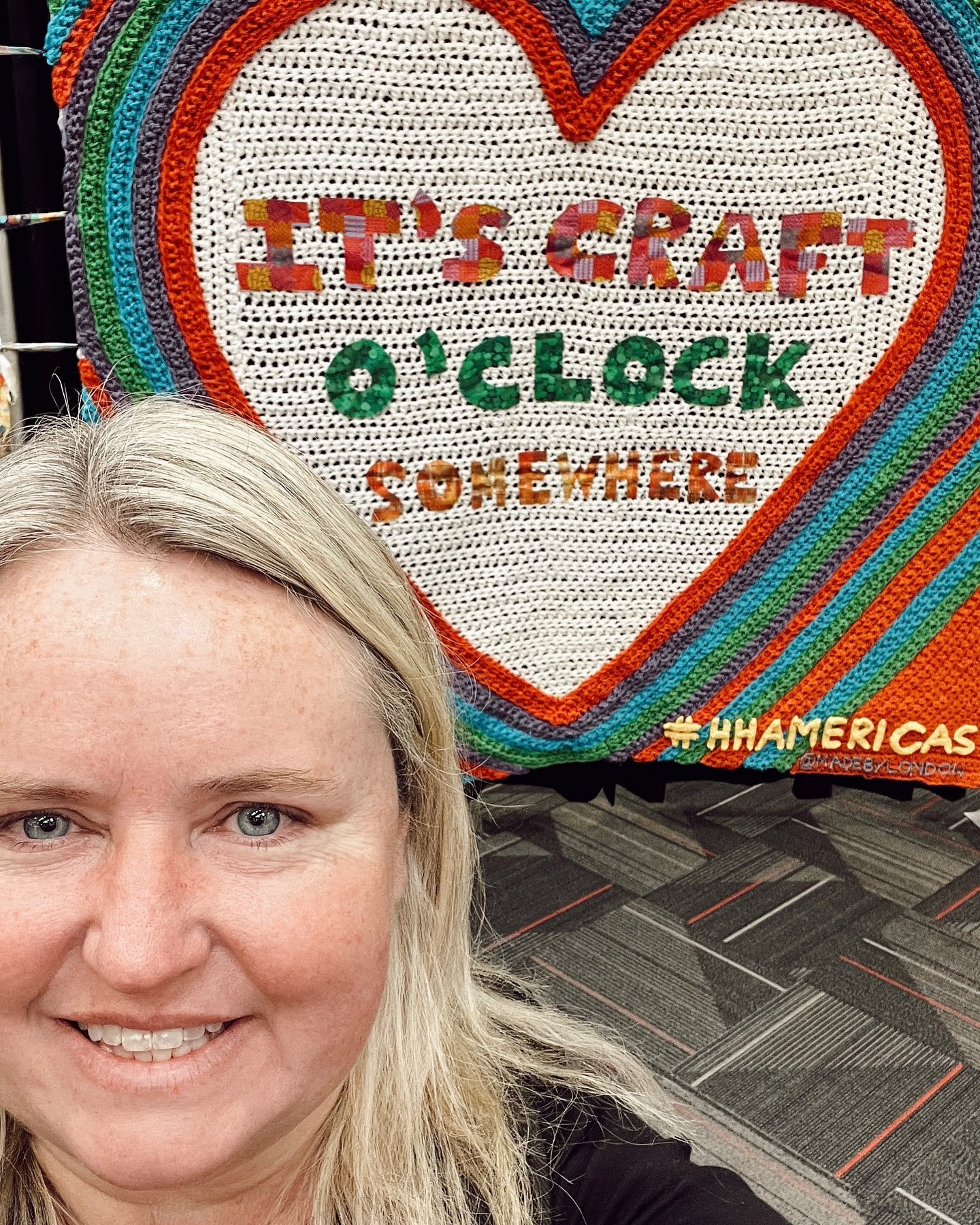 Here&rsquo;s a slogan I can get behind! 

My first quilt/fiber retail show and it was overwhelming and inspiring. Can&rsquo;t wait to add some of the new things I found to the shop and also got some fun ideas for some demos and classes. 

@hhamericas