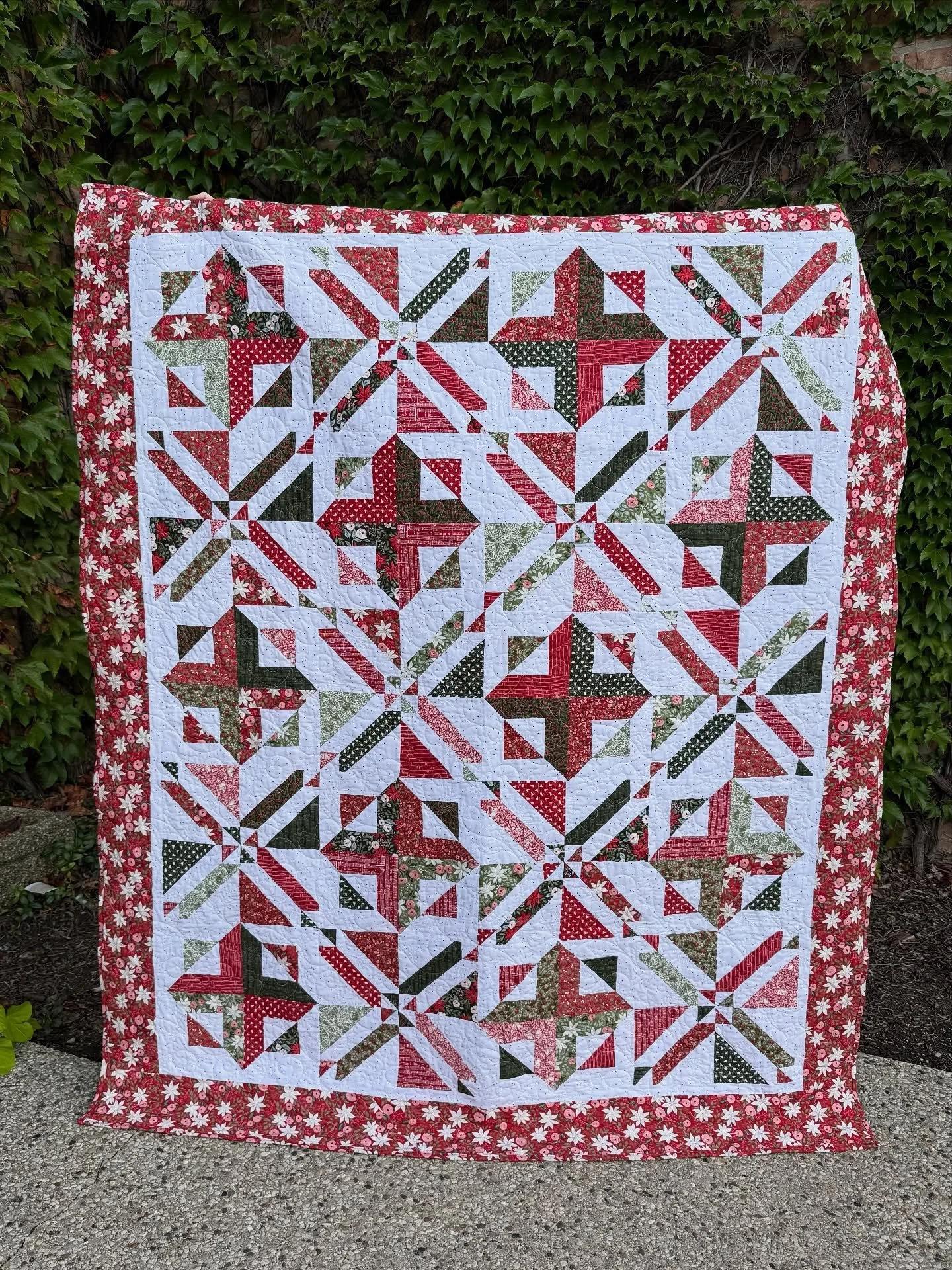Meet Felicity by GE Designs which uses the Stripology ruler. This one is made up in the lovely Berry &amp; Pine collection by Lella Boutique. So much to look at in this pattern and I love how the blocks interact with each other!

It was neat to see t