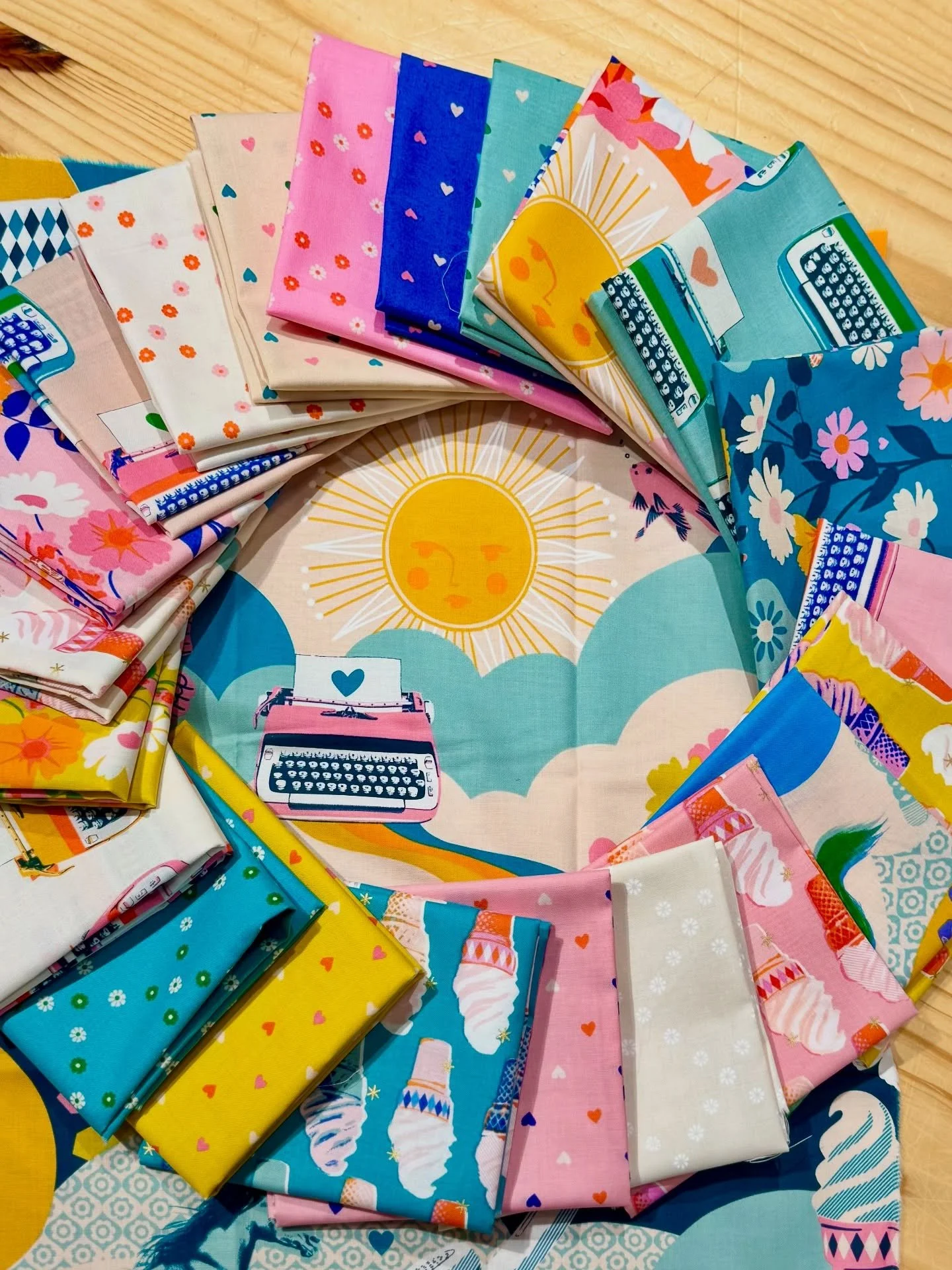It really is the Best Day Ever! 

The brand new Ruby Star Society x Moda collection just landed in the shop!

Bright, happy, and oh-so-quilty &mdash; these fabrics are pure joy in yardage form. 💖

Available now in-store &amp; online!🧵 

#RubyStarSo